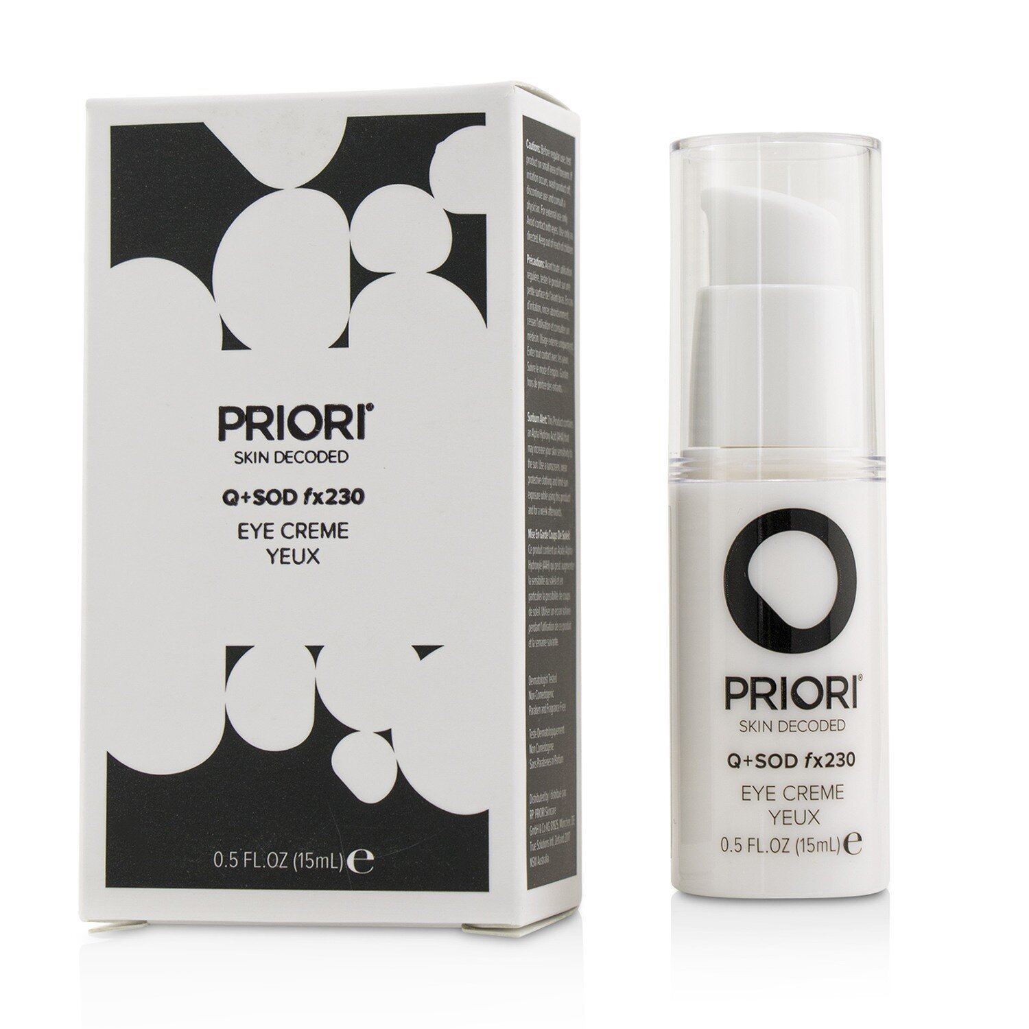 Priori Q+SOD fx230 - Eye Creme 15ml/0.5oz