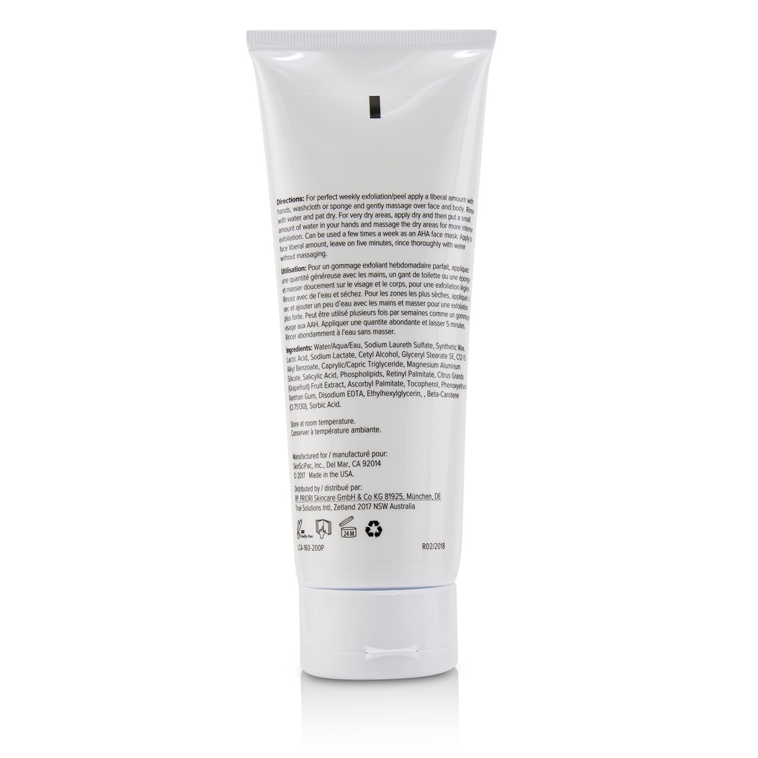 Priori LCA fx160 - 2xFoliant Peel + Scrub (Salon Product) 200ml/6.76oz