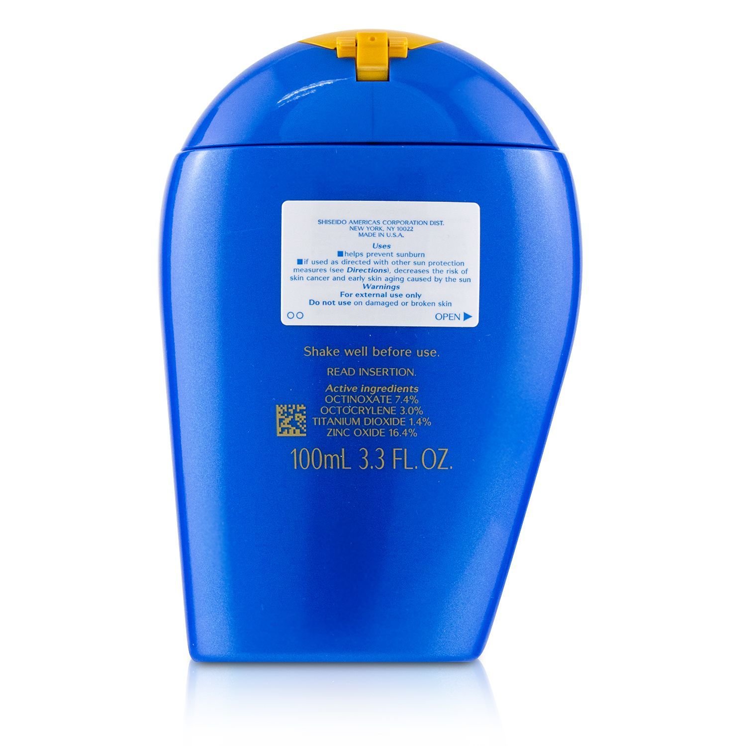 Shiseido Ultimate Sun Protection Lotion WetForce For Face & Body SPF 50+ 100ml/3.3oz