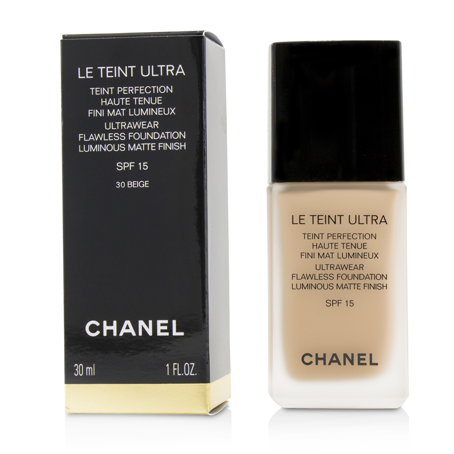 Chanel Le Teint Ultra Ultrawear Flawless Foundation Luminous Matte Finish SPF15 30ml/1oz