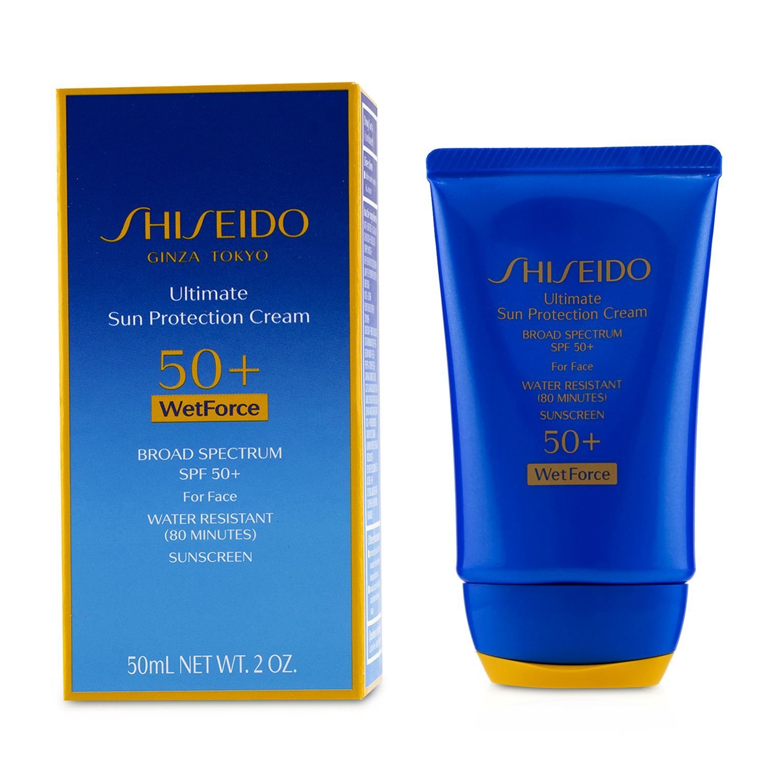 Shiseido Ultimate Sun Protection Cream WetForce For Face SPF 50+ 50ml/1.7oz