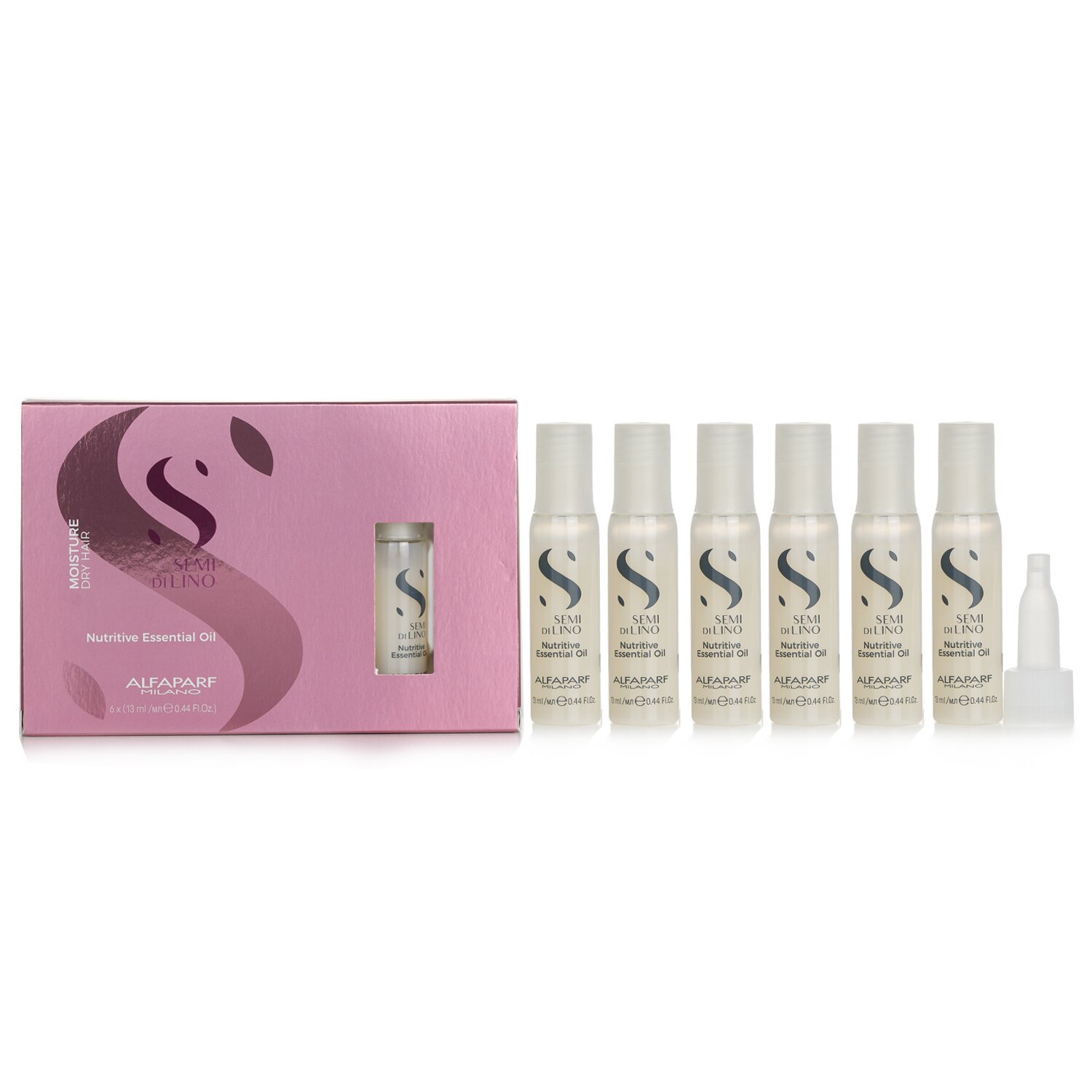 AlfaParf Olejek do włosów Semi Di Lino Moisture Nutritive Essential Oil (Dry Hair) 6x13ml/0.44oz