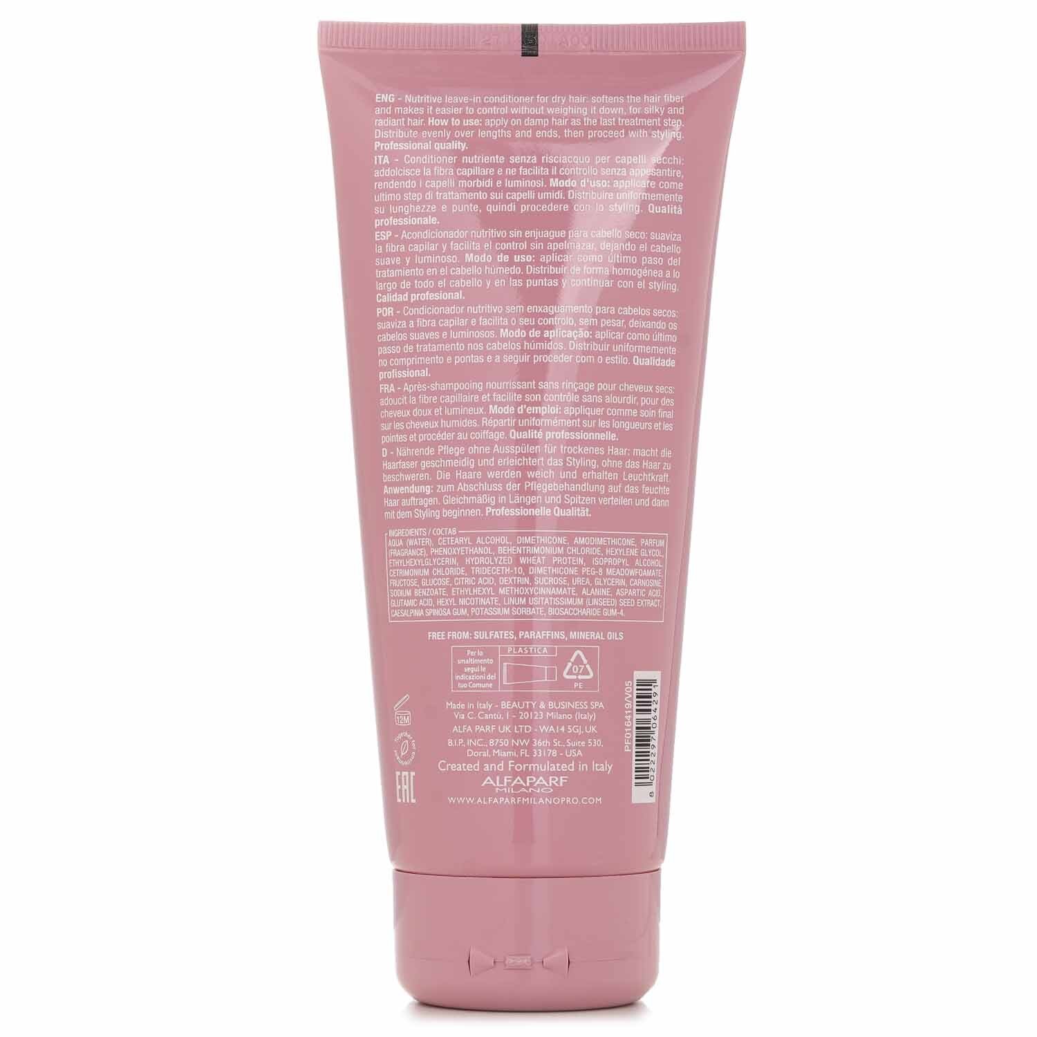 AlfaParf Semi Di Lino Moisture Nutritive Leave-in Conditioner (Dry Hair) 200ml/6.76oz