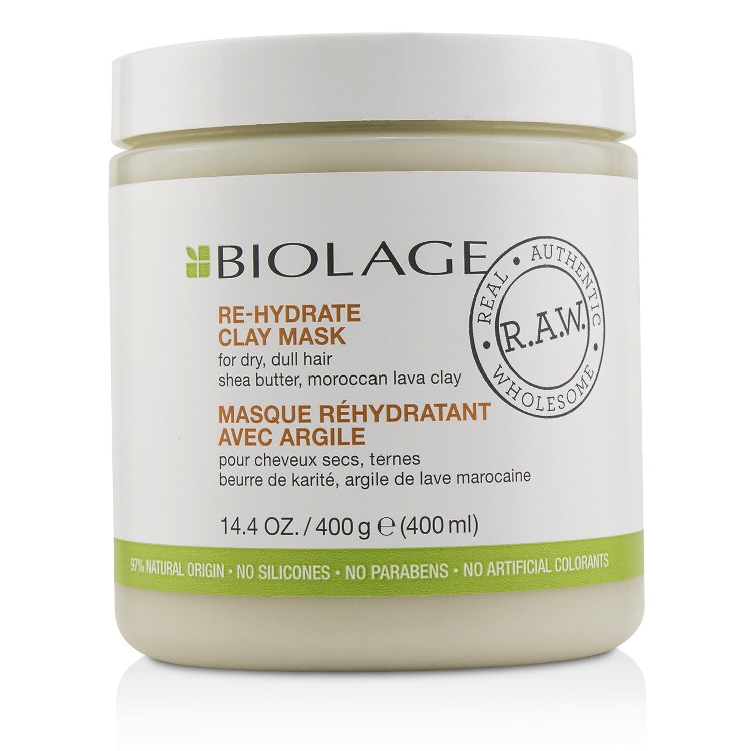 Matrix Biolage R.A.W. Re-Hydrate Mascarilla de Arcilla (Para Cabello Seco, Opaco) 400ml/14.4oz