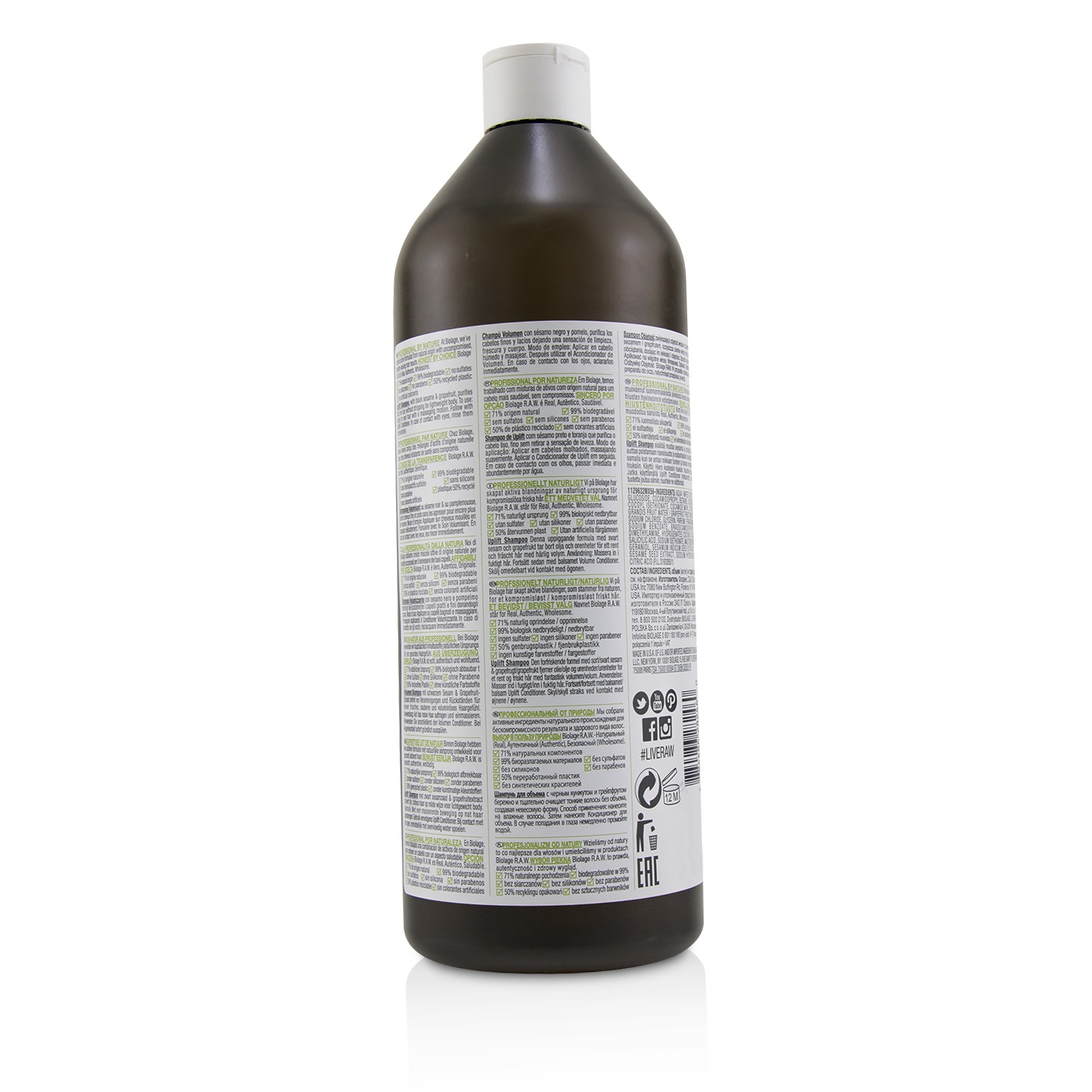 Matrix Biolage R.A.W. Uplift Shampoo (For Flat, Fine Hair) 1000ml/33.8oz