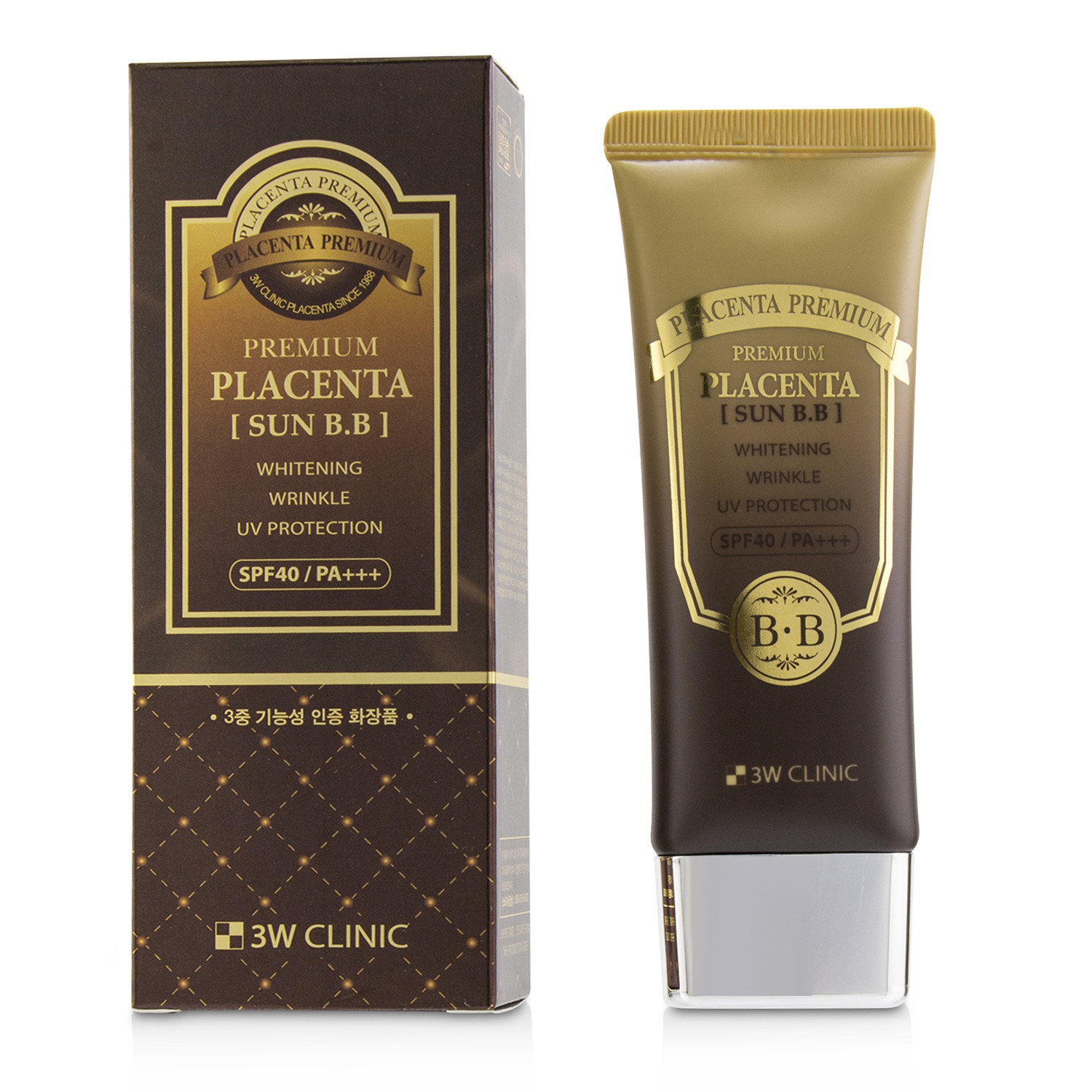 3W Clinic Premium Placenta Sun BB Cream SPF 40/ PA+++ 70ml/2.3oz