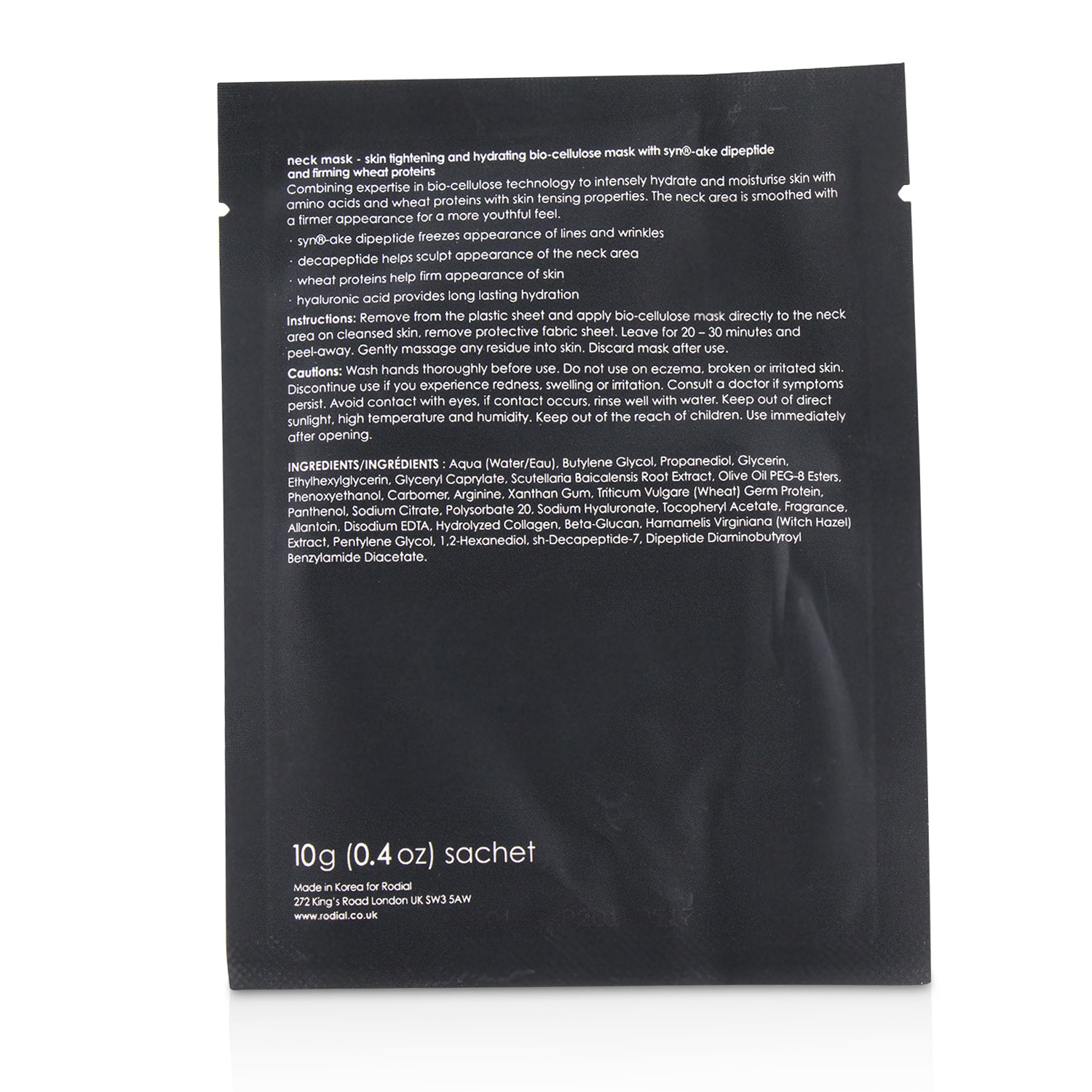 Rodial Snake Neck Mask 8x10g