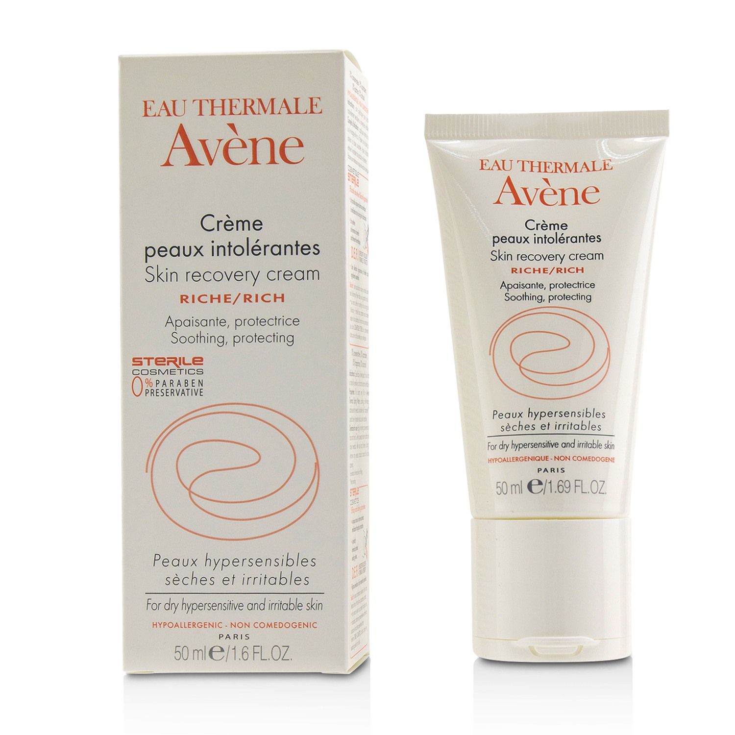 Avene Skin Recovery Rich Cream - For Dry Hypersensitive & Irritable Skin 50ml/1.6oz