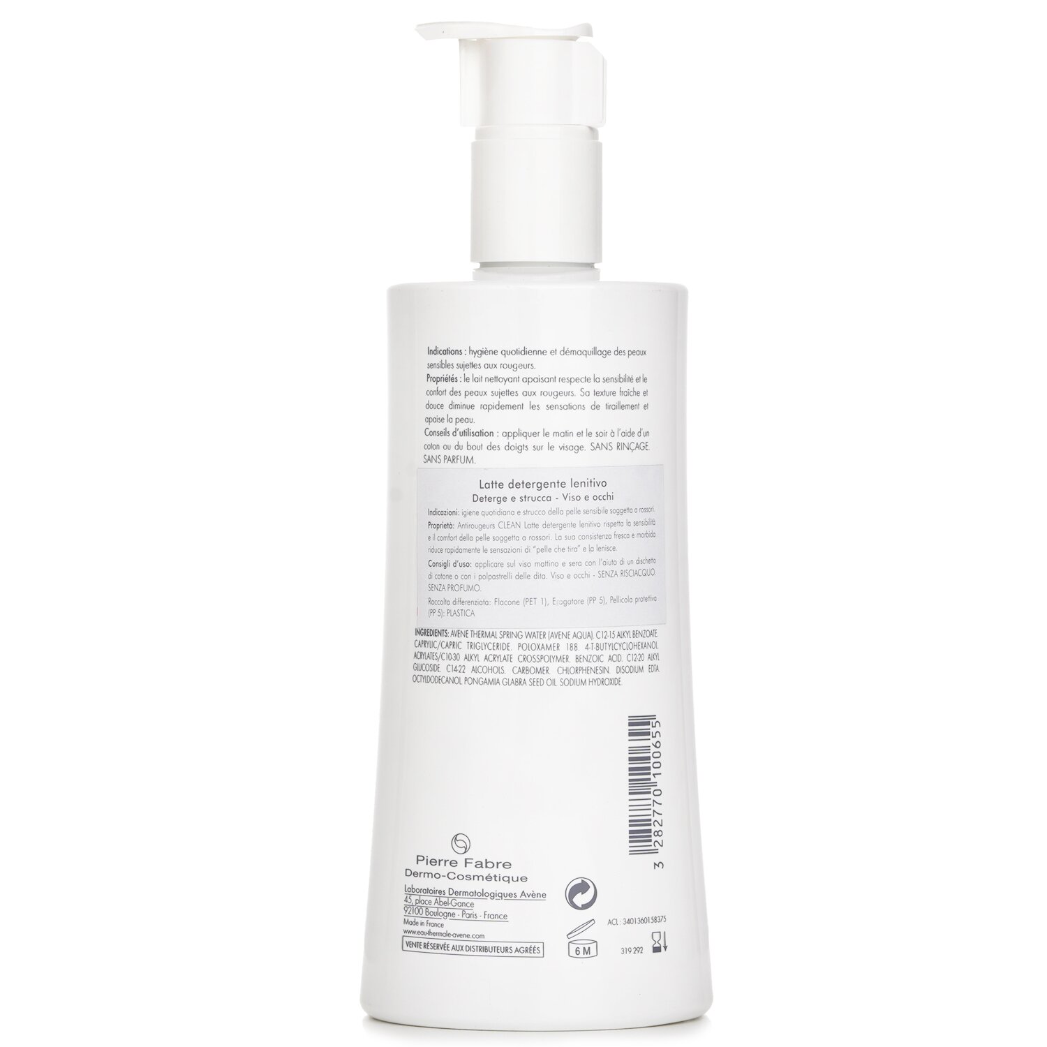 Avene Antirougeurs Clean Redness-Relief Refreshing Cleansing Lotion - For Sensitive Skin Prone to Redness 400ml/13.5oz