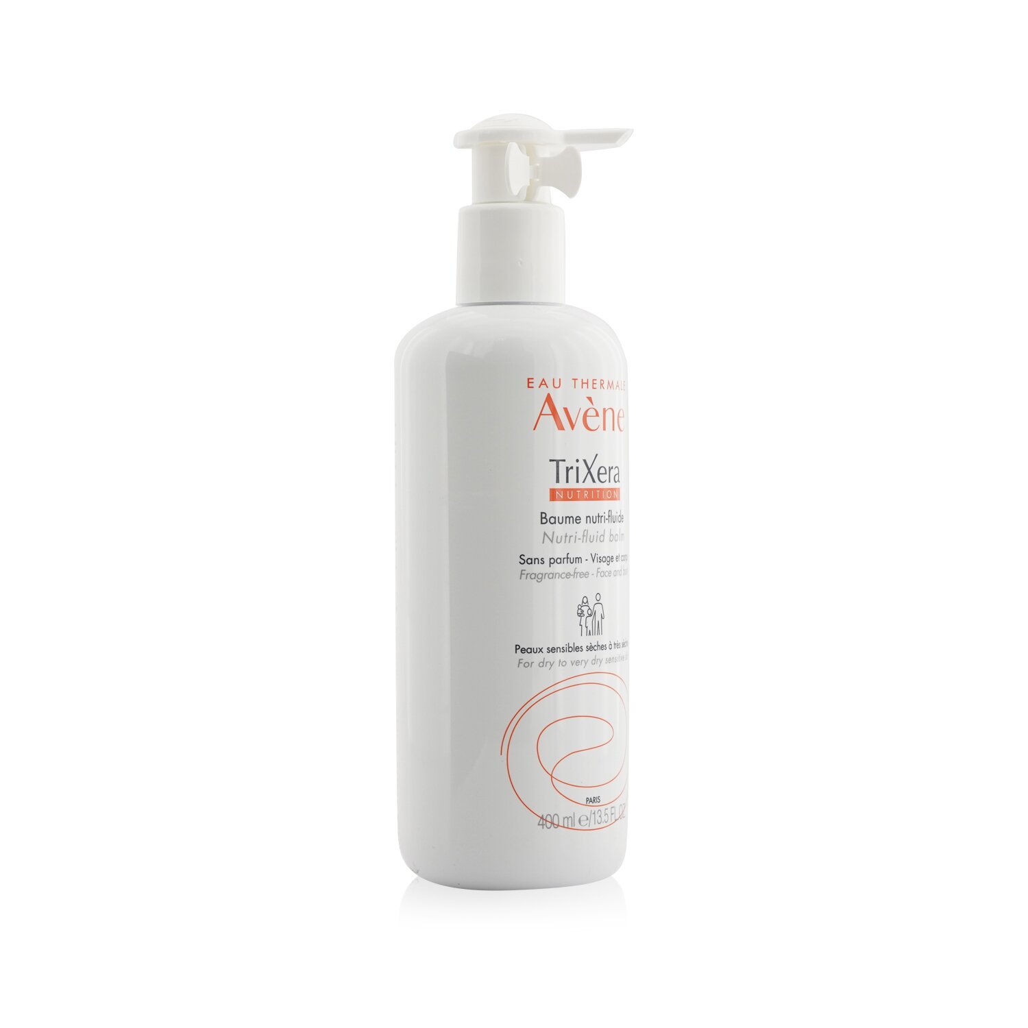Avene TriXera Nutrition Nutri-Fluid Face & Body Balm - For Dry to Very Dry Sensitive Skin 400ml/13.5oz