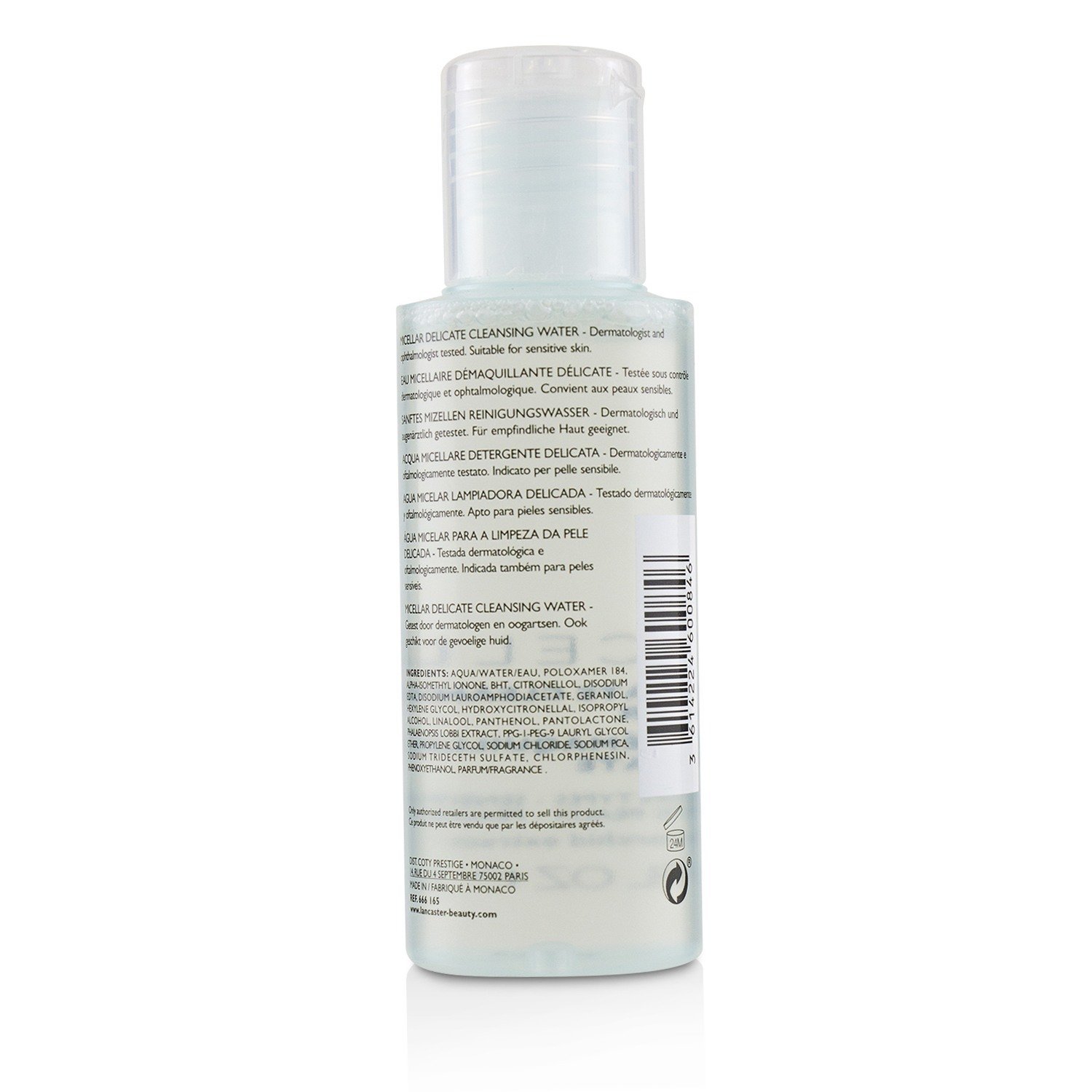 Lancaster Micellar Delicate Cleansing Water - All Skin Types, Including Sensitive Skin 100ml/3.4oz