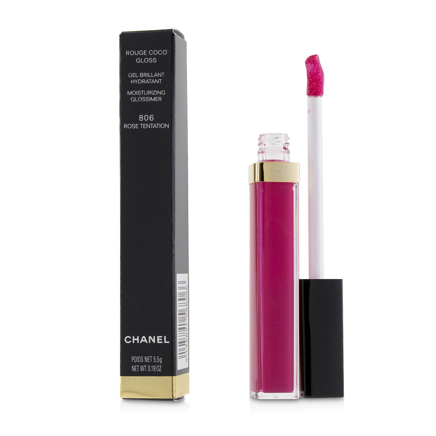Chanel Rouge Coco Gloss Moisturizing Glossimer 5.5g/0.19oz
