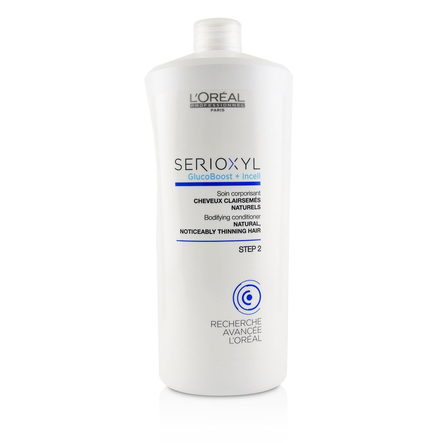 L'Oreal Professionnel Serioxyl GlucoBoost + Incell Acondicionador Dador de Cuerpo (Cabello Natural, Notablemente Adelgazado) 1000ml/33.8oz