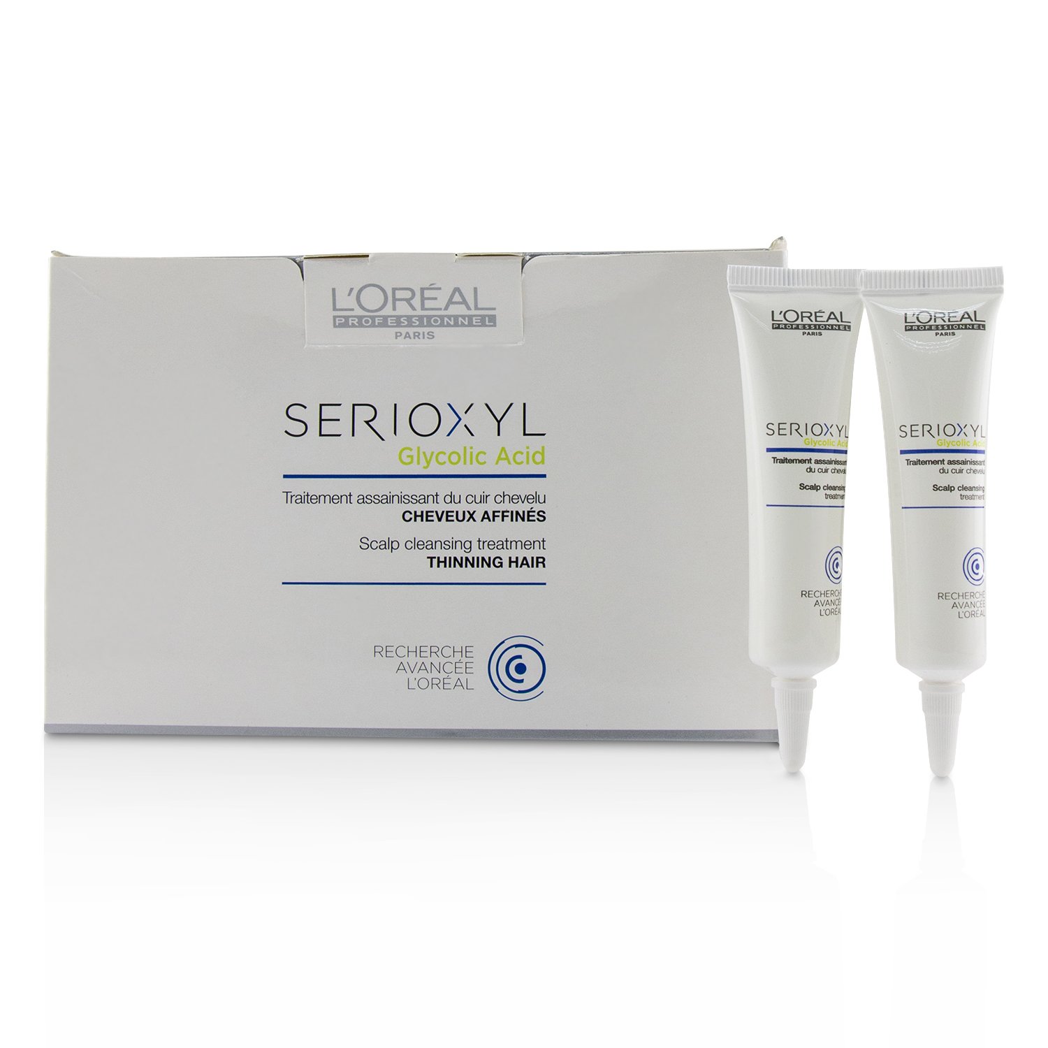 L'Oreal Professionnel Serioxyl Glycolic Acid Scalp Cleansing Treatment (Thinning Hair) 15x15ml/0.6oz