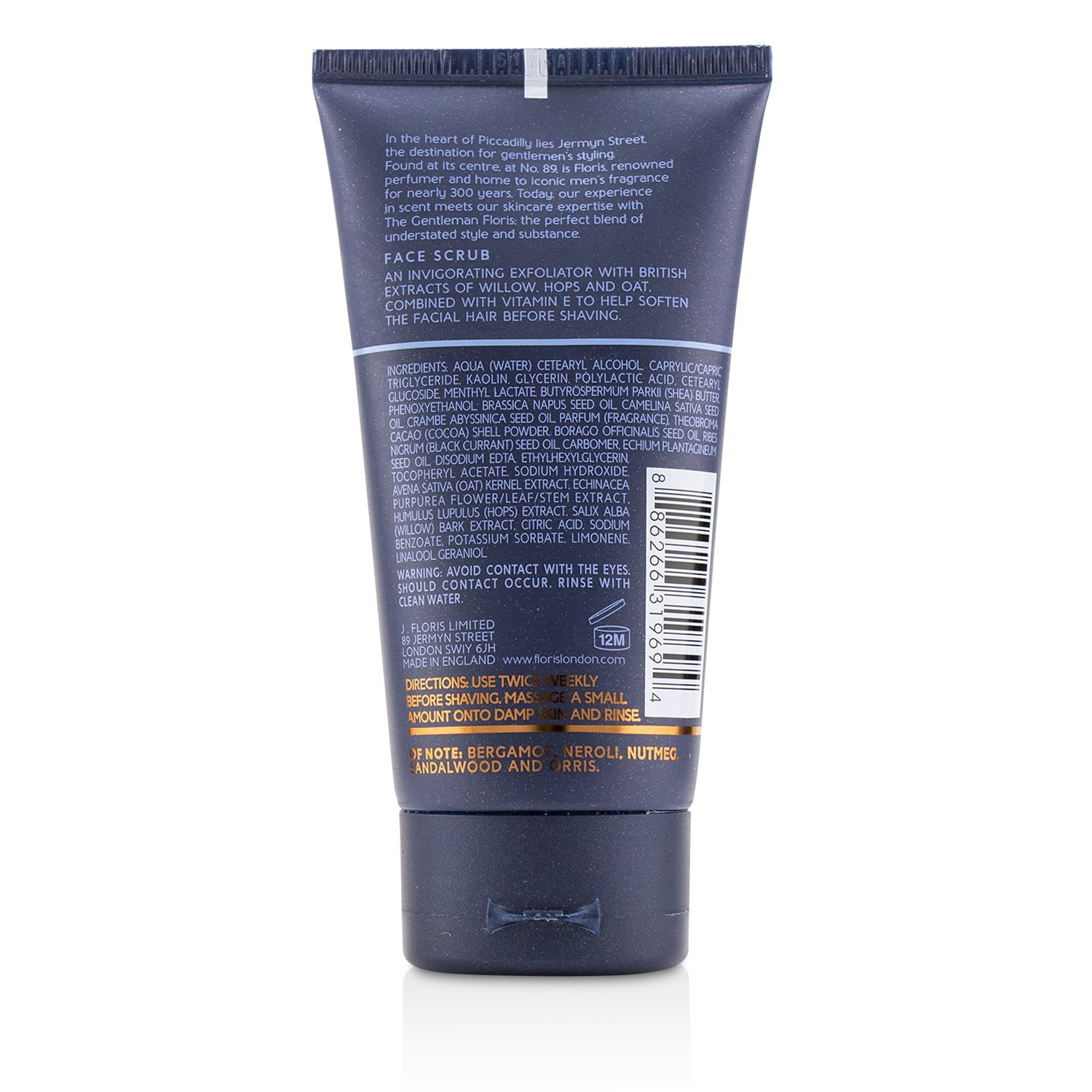 Floris 佛羅瑞斯 No.89男性臉部去角質霜 No. 89 Face Scrub 75ml/2.5oz