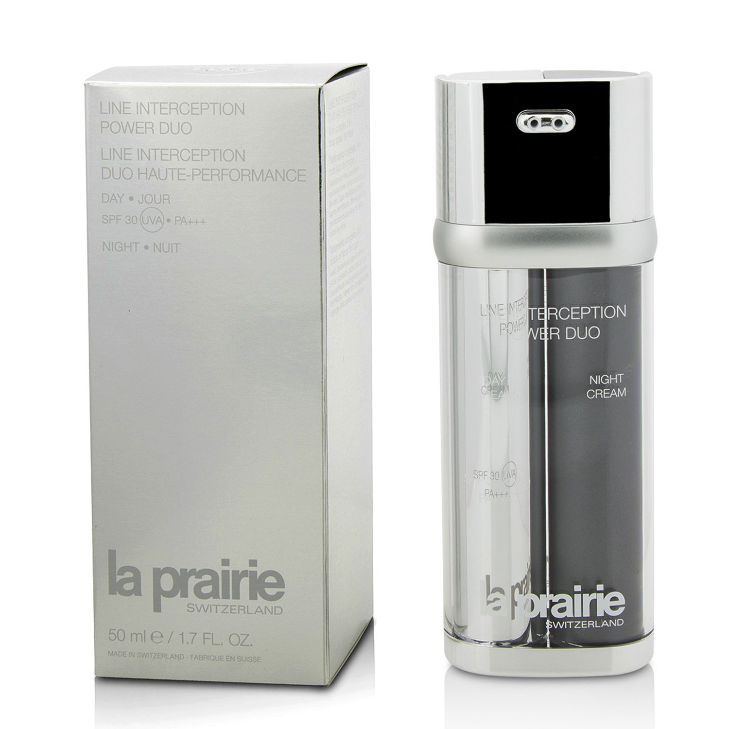 La Prairie 蓓麗 逆齡抗皺雙效面霜 抗皺對策 Line Interception Power Duo - Day Cream SPF30 PA+++ & Night Cream 2x25ml/0.85oz