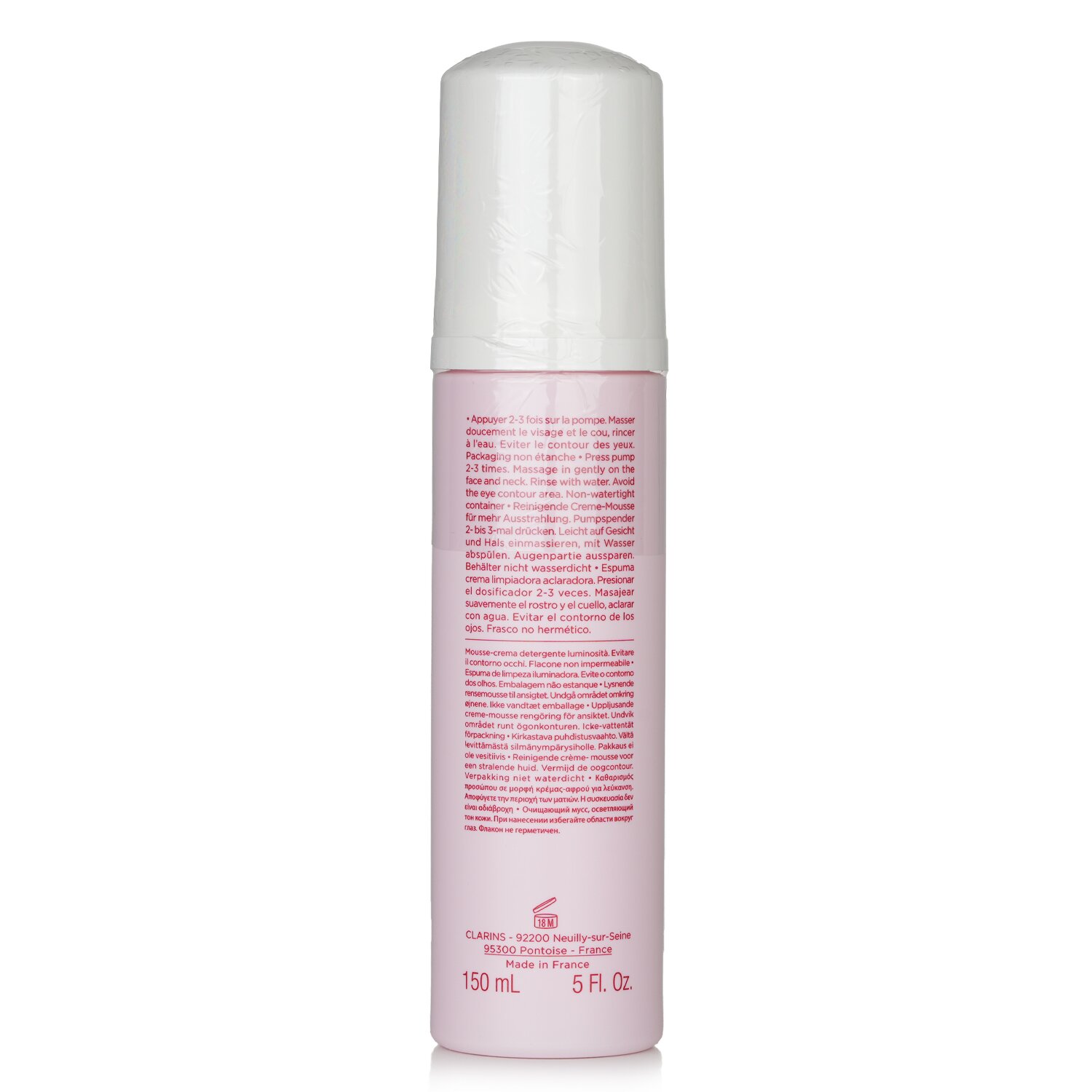 Clarins White Plus Pure Translucency Осветляющий Очищающий Крем Мусс 150ml/5oz
