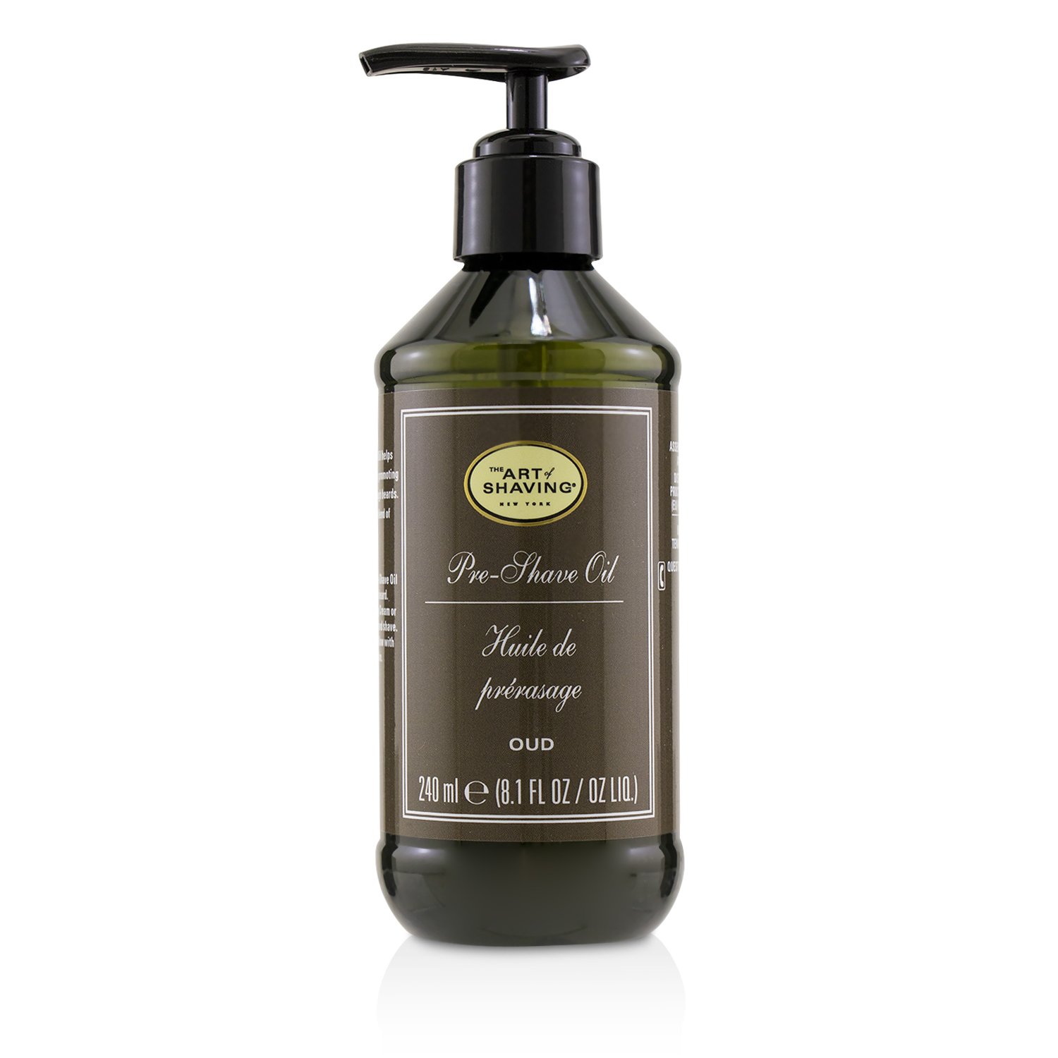 The Art Of Shaving Olejek do golenia Pre Shave Oil - Oud (z pompką) 240ml/8.1oz