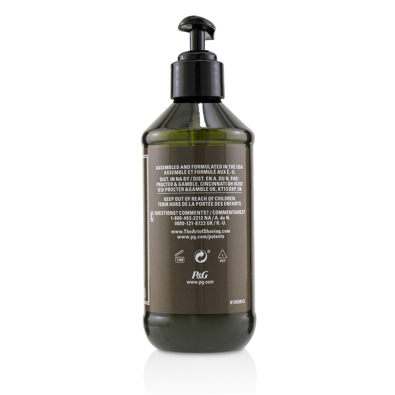 The Art Of Shaving Olejek do golenia Pre Shave Oil - Oud (z pompką) 240ml/8.1oz