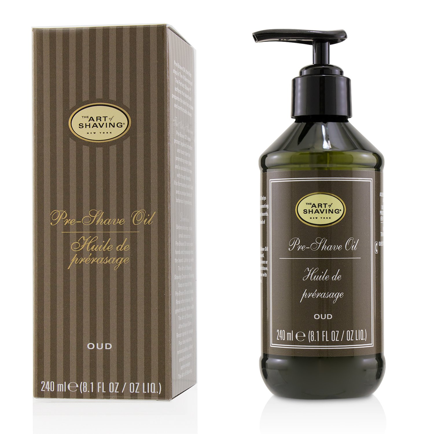 The Art Of Shaving Olejek do golenia Pre Shave Oil - Oud (z pompką) 240ml/8.1oz