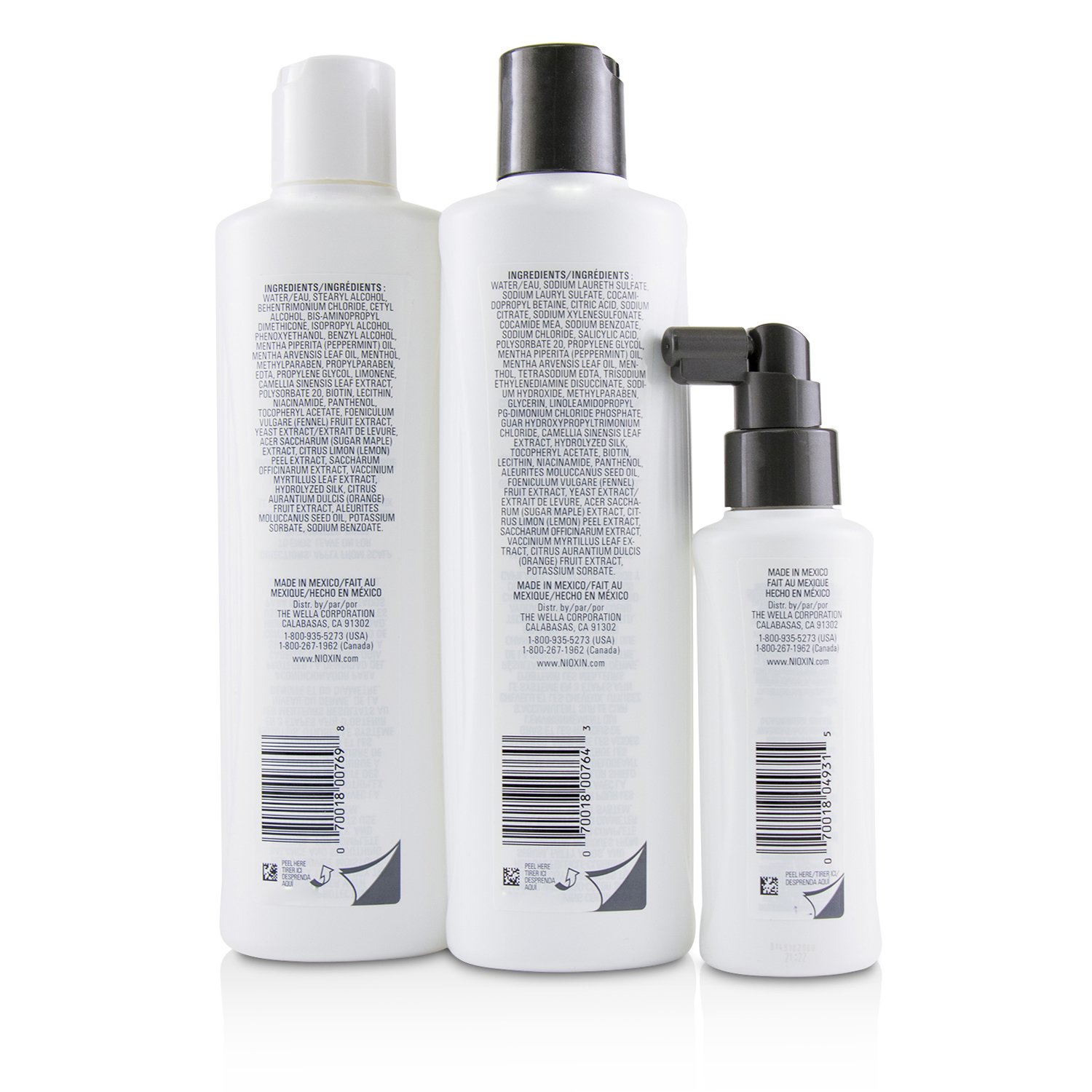 Nioxin 3D Care System Kit 5 - For Chemically Treated Hair, Light Thinning 3pcs