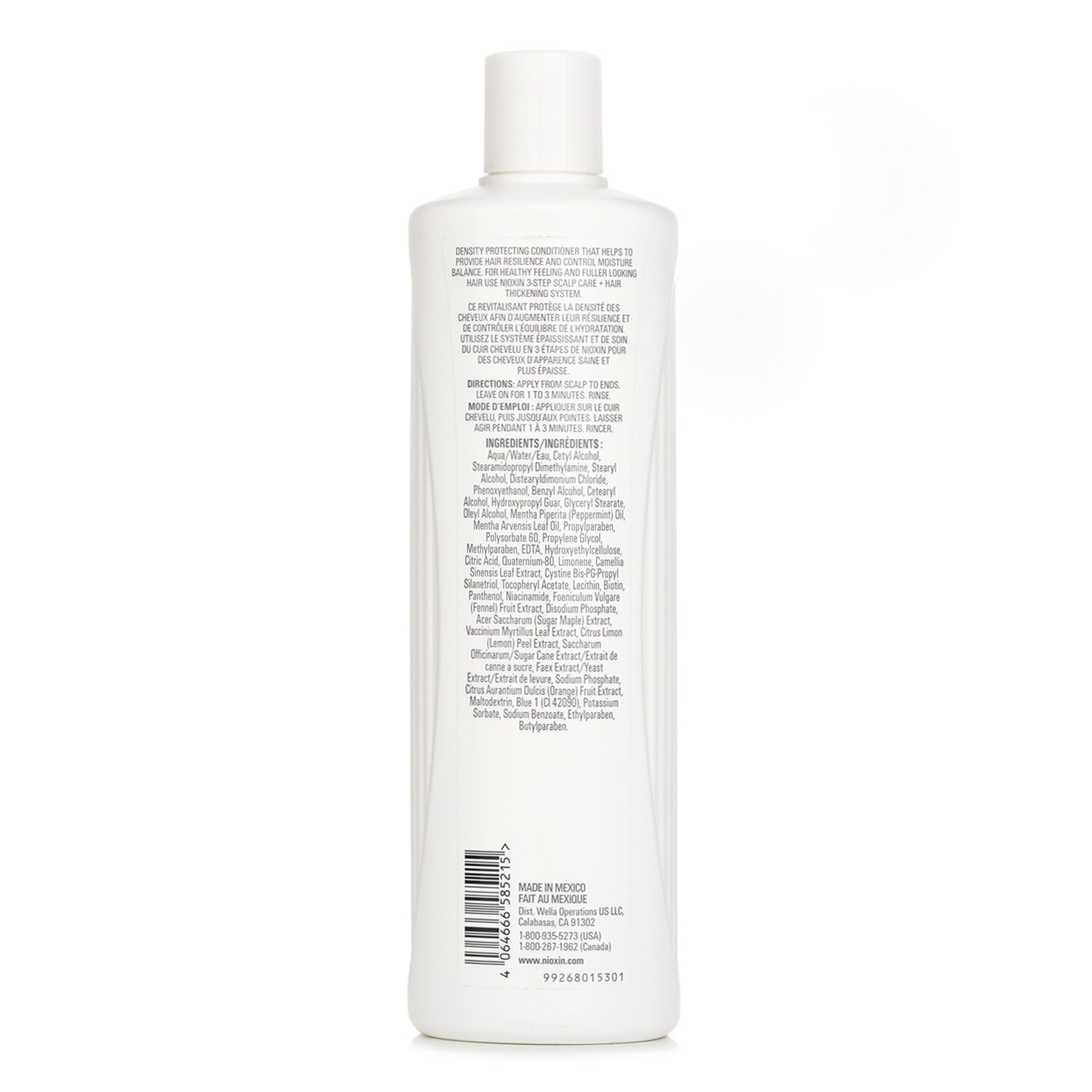 Nioxin Density System 4 Scalp + Hair Conditioner (Colored Hair, Progressed Thinning, Color Safe) 500ml/16.9oz