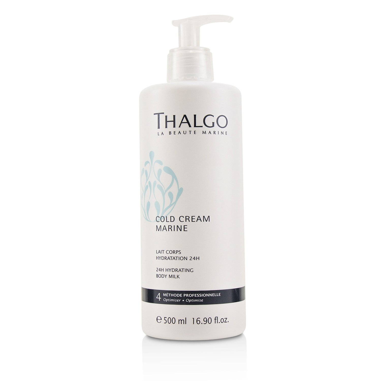 Thalgo Cold Crema Marine 24H Leche Corporal Hidratante - Para Piel Seca, Sensible (Tamaño Salón) 500ml/16.90oz