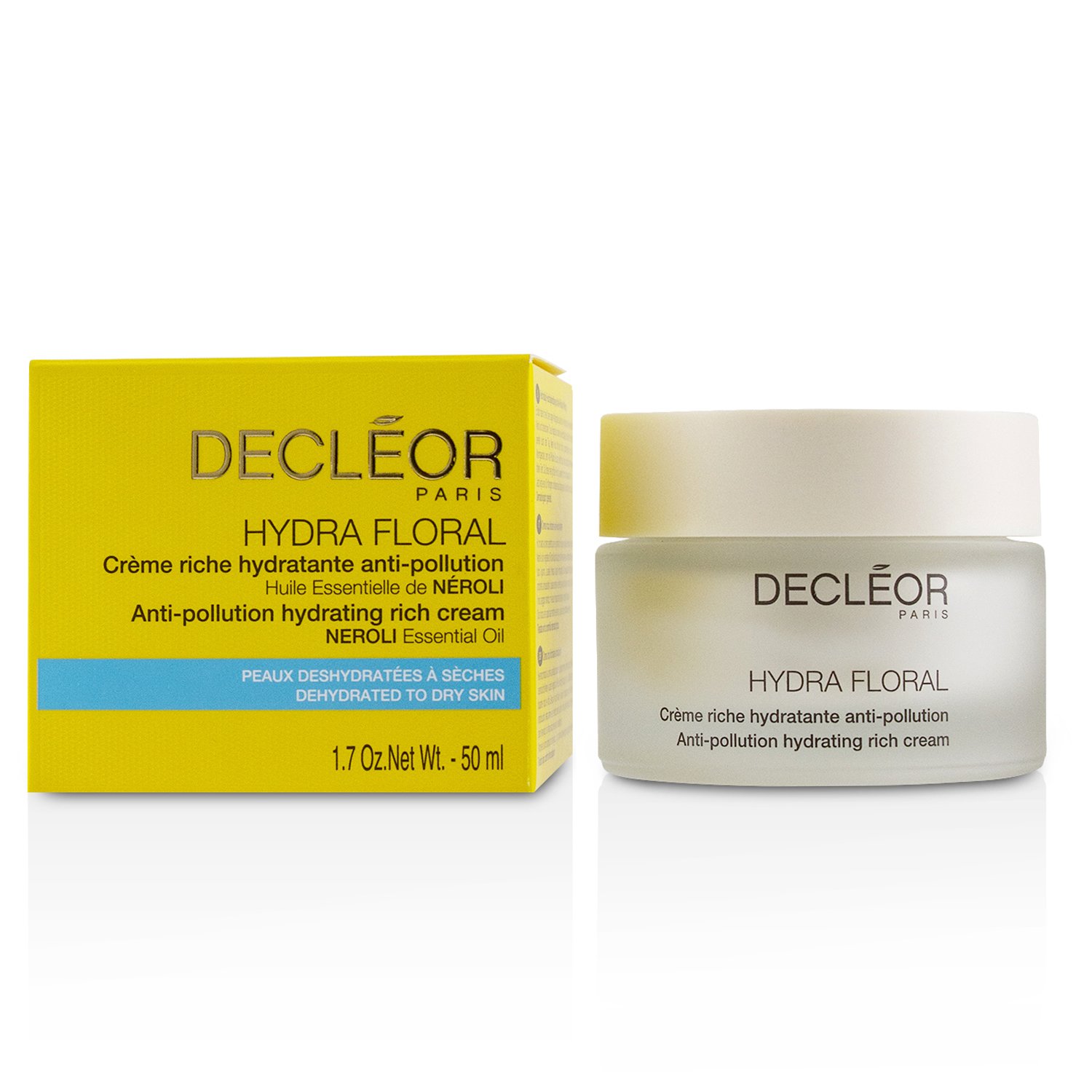 Decleor Hydra Floral Neroli Anti-Pollution Hydrating Rich Cream - Dehydrated to Dry Skin 50ml/1.7oz