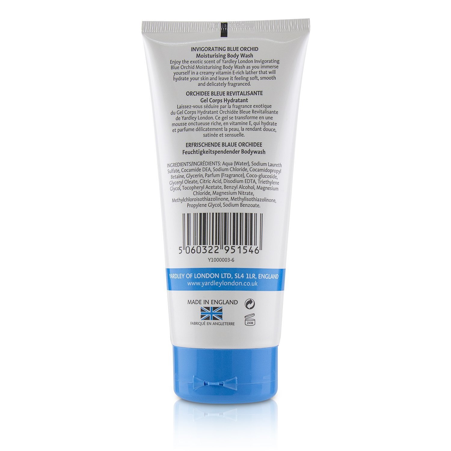 Yardley London Blue Orchid Moisturising Body Wash 200ml/6.8oz
