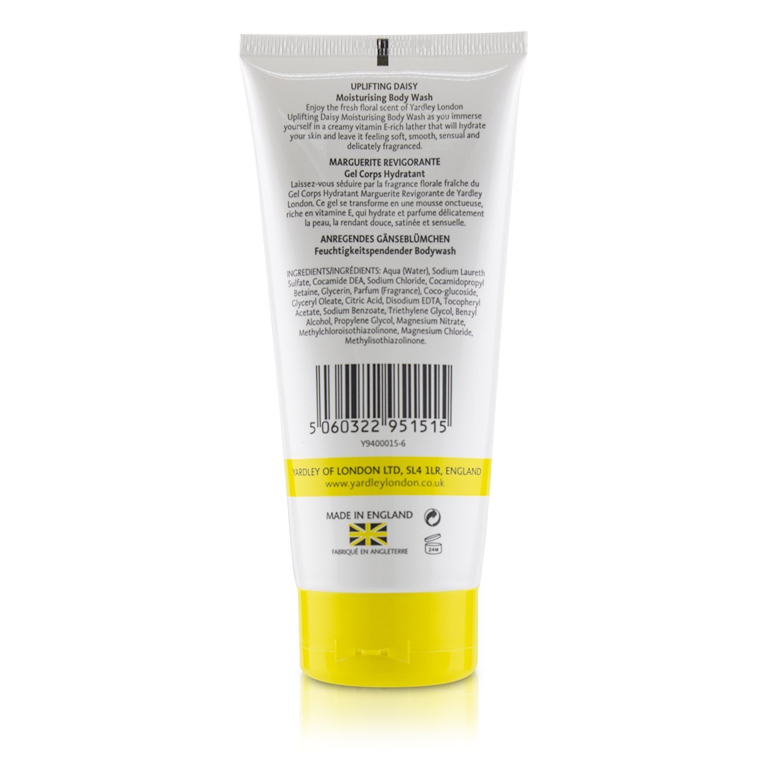 Yardley London Daisy Moisturising Body Wash 200ml/6.8oz