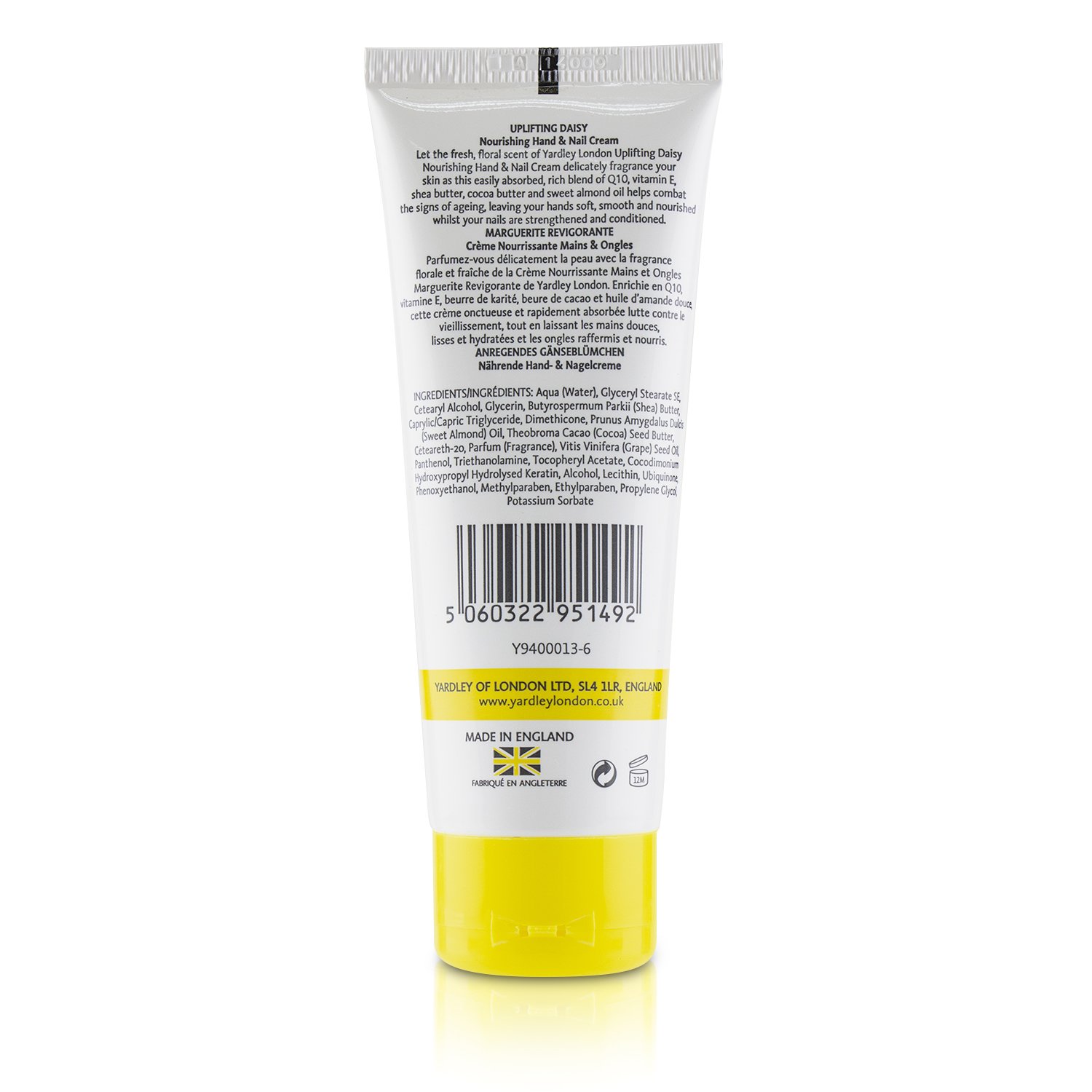 Yardley London Daisy Nourishing Hand & Nail Cream 75ml/2.5oz