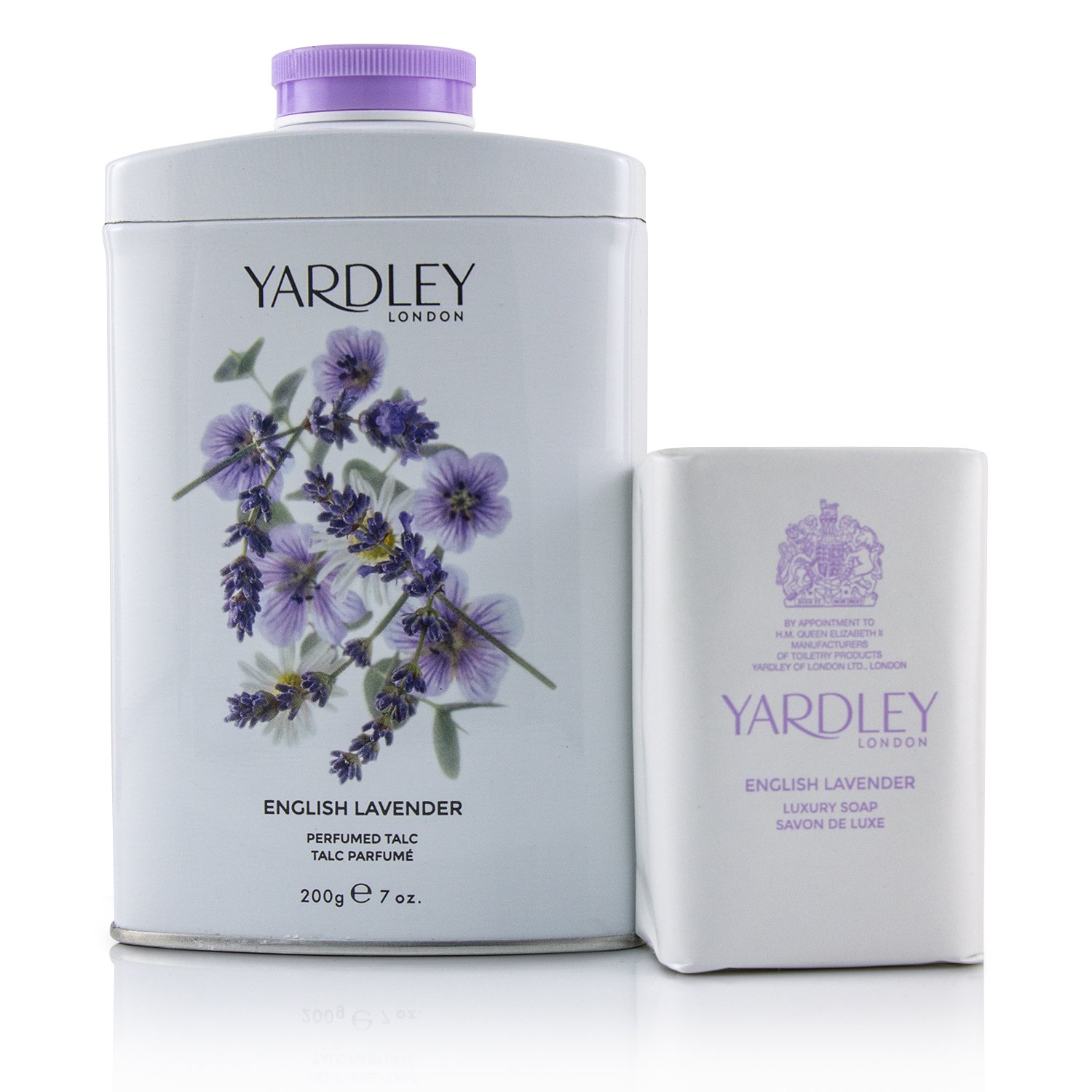 Yardley London English Lavender Corffet: Talco Perfumado 200g/7oz + Jabón Lujoso 100g/3.5oz 2pcs