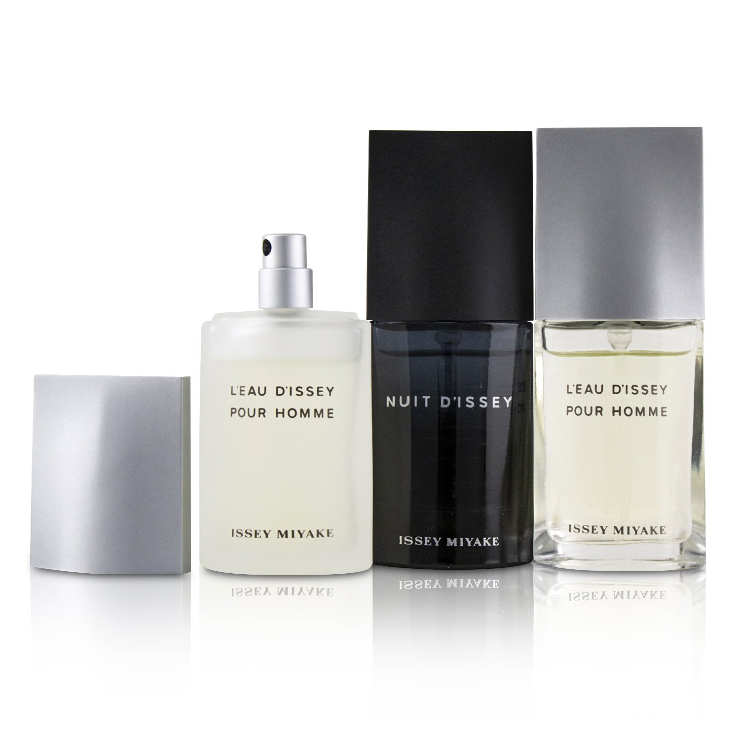 Issey Miyake Issey Miyake Travel Trio : L'Eau D'Issey Edt Spray 15ml + L'Eau D'Issey Edt Fraiche Spray 15ml+ Nuit D'Issey Edt Spray 15ml 3x15m/0.5oz