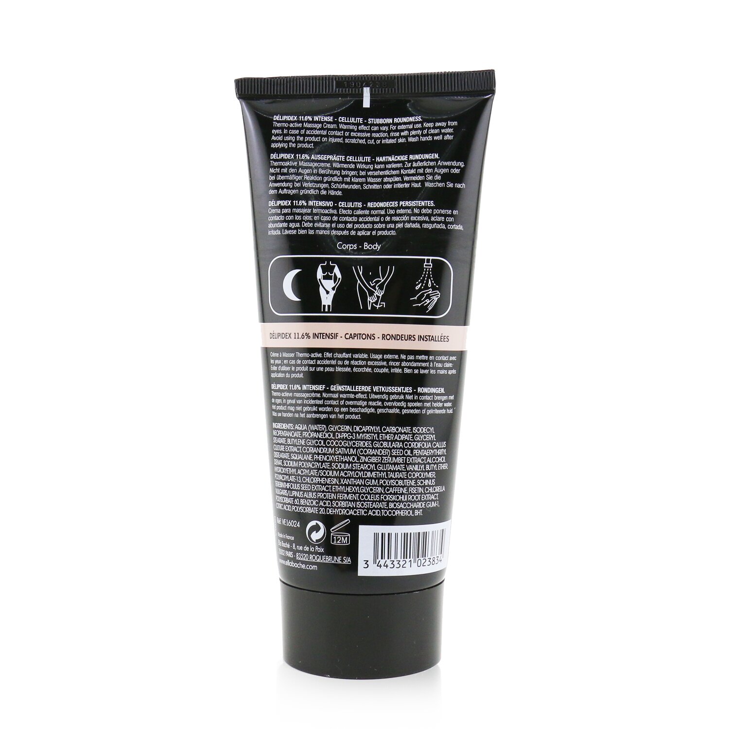 Ella Bache Nutridermologie Lab Delipidex 11.6% Crema Masaje Termo Activa Intensiva 180ml/6.08oz