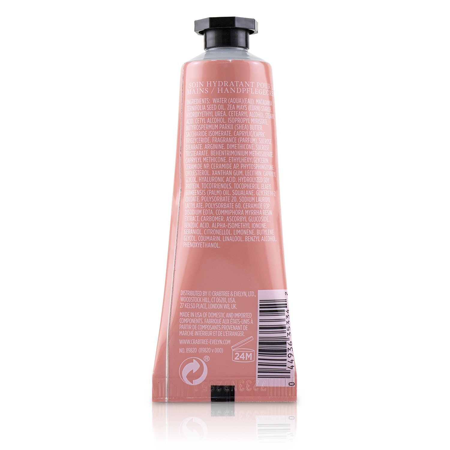 Crabtree & Evelyn Rosewater & Pink Peppercorn Hydrating Hand Therapy 25ml/0.86oz