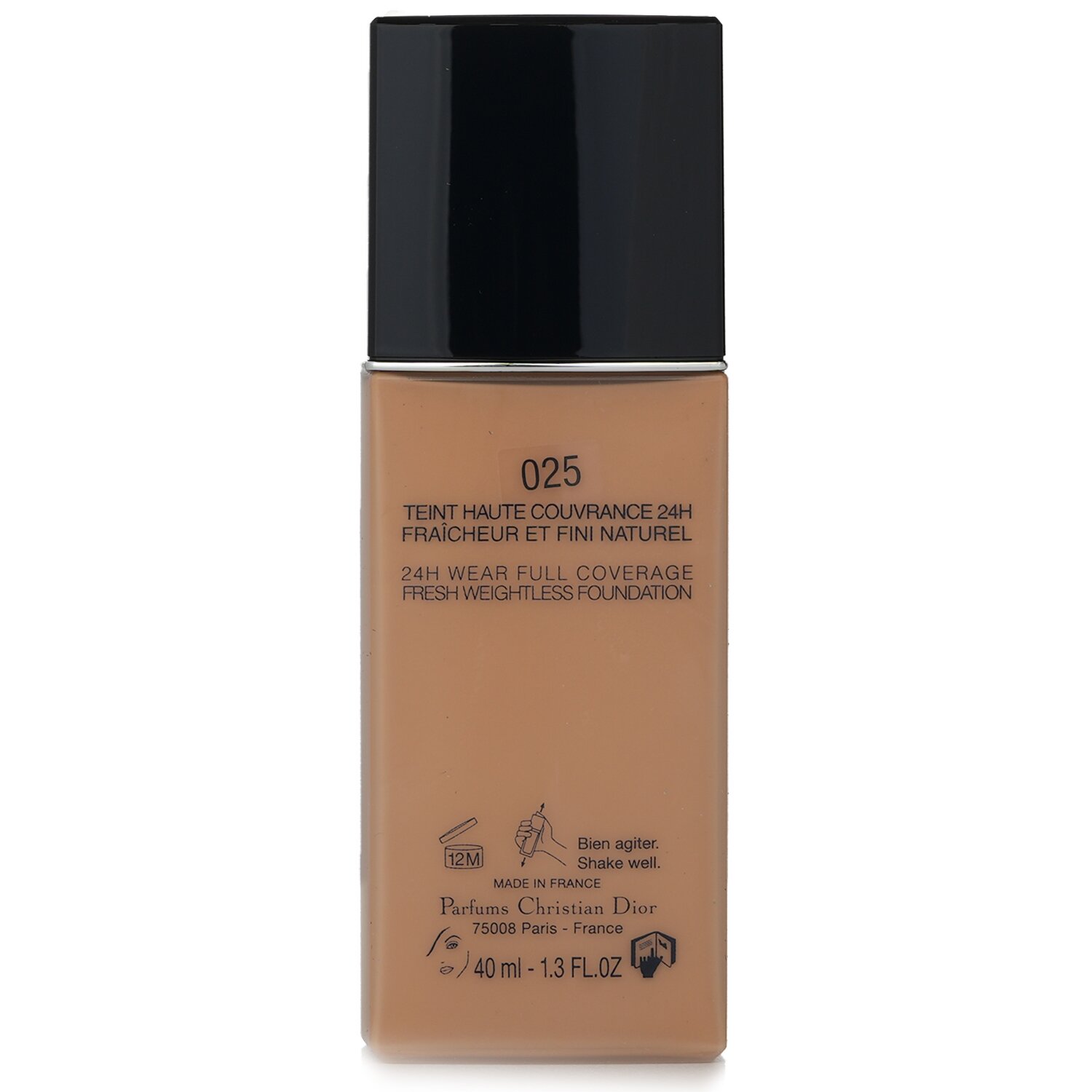 Christian Dior Diorskin Forever Undercover 24H Wear Full Coverage Water Based Foundation פאונדיישן על בסיס מים לכיסוי מלא 40ml/1.3oz