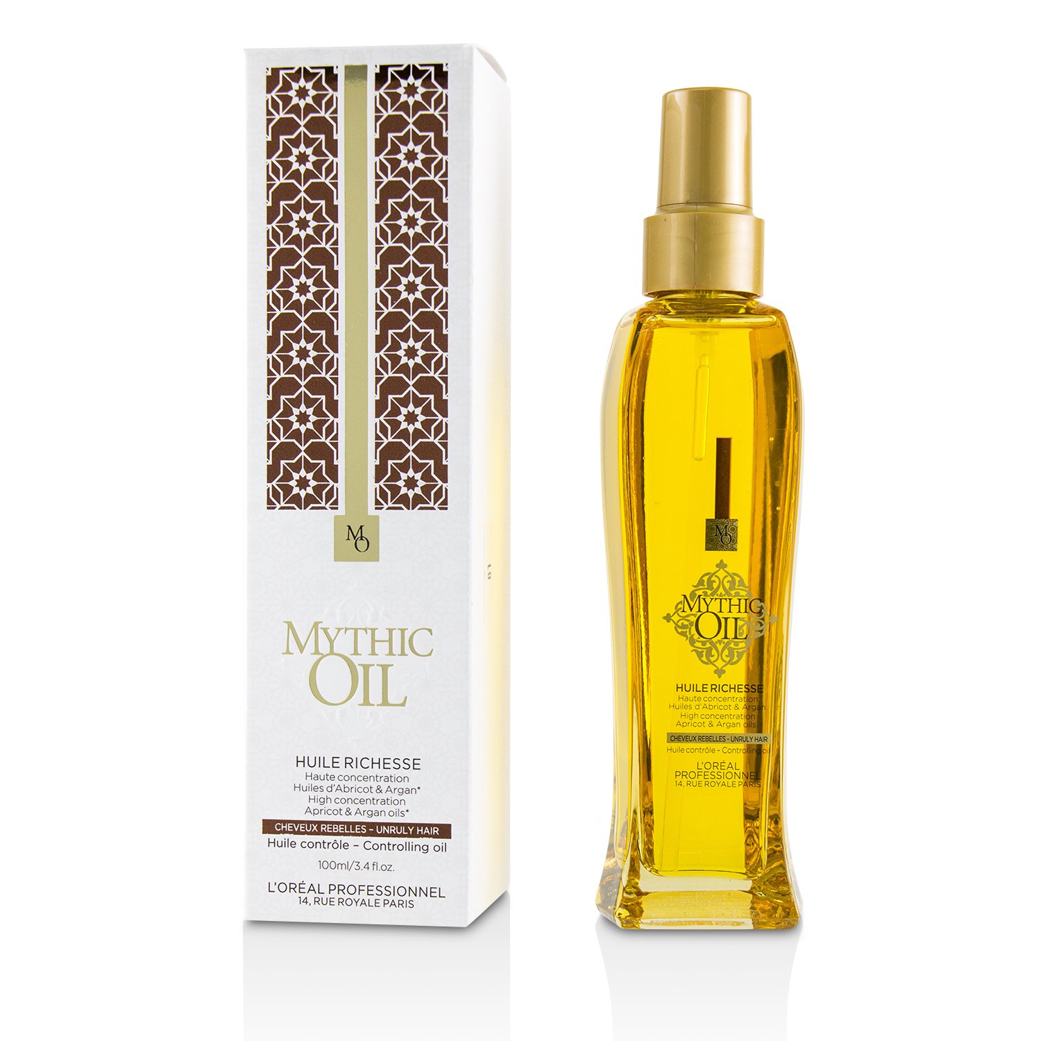 L'Oreal 歐萊雅 Professionnel Mythic Oil Controlling Oil with Apricot & Argan Oils (Unruly Hair) 100ml/3.4oz