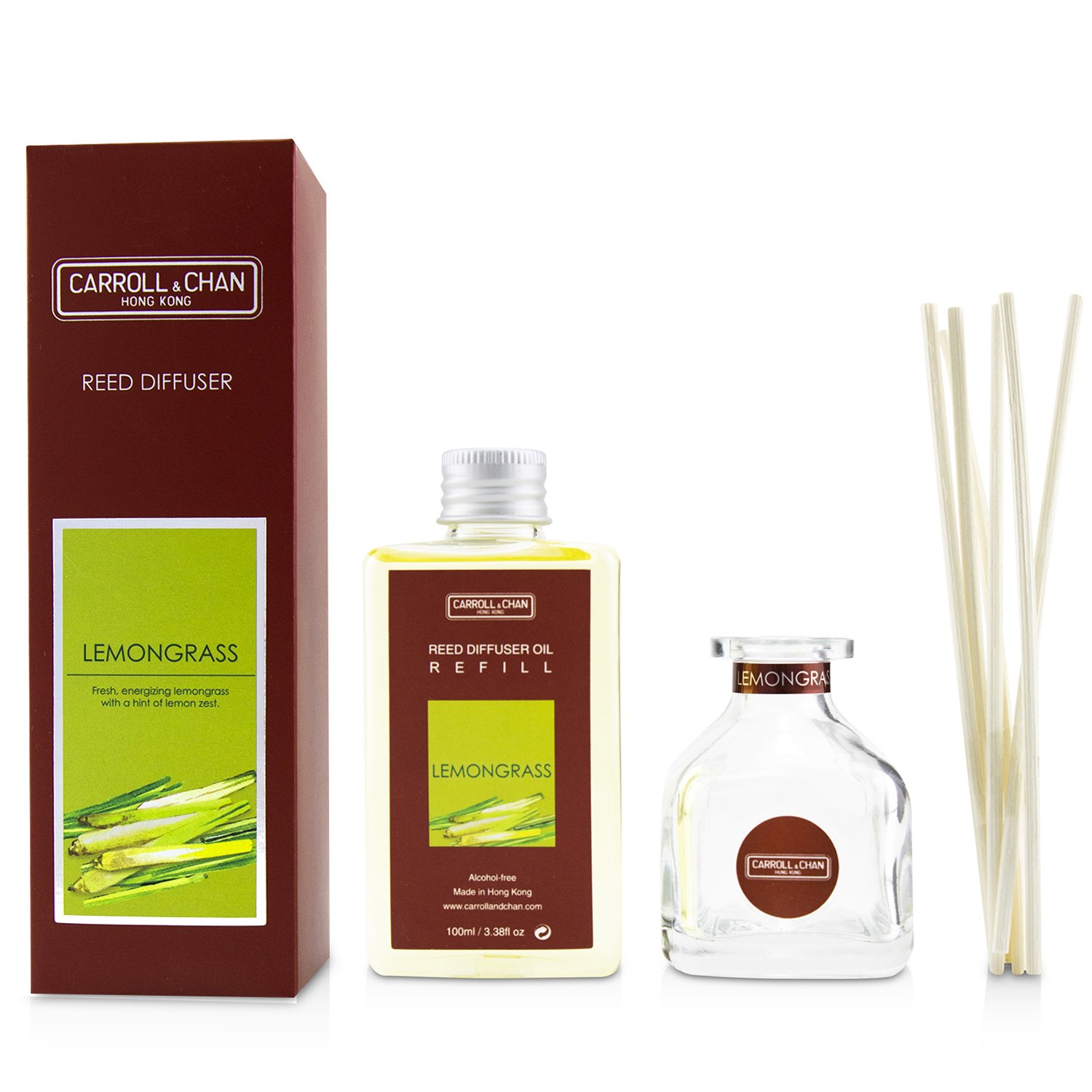 Carroll & Chan Difusor de Caña - Lemongrass 100ml/3.38oz