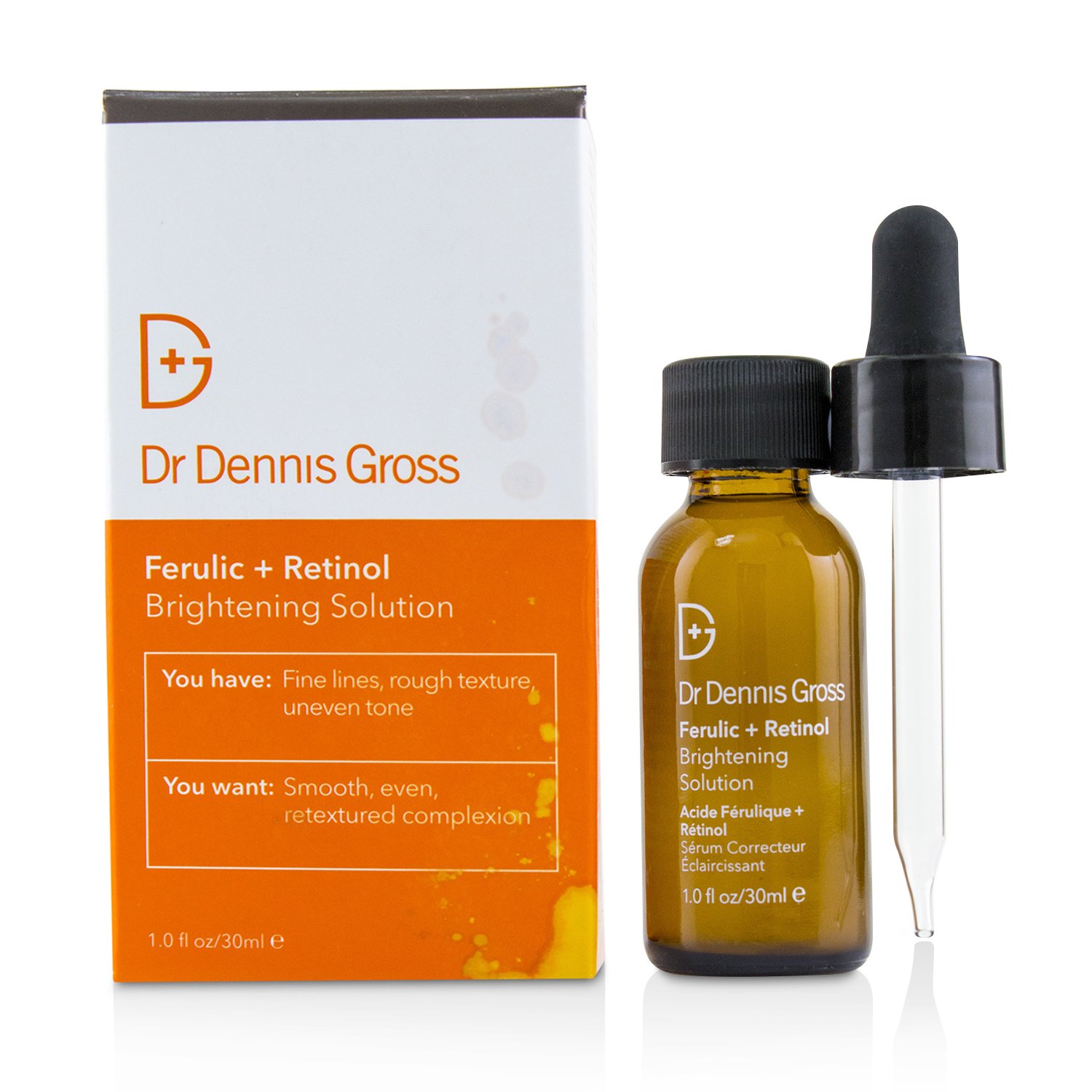 Dr Dennis Gross 葛羅士博士  Ferulic + Retinol Brightening Solution (Box Slightly Damaged) 30ml/1oz