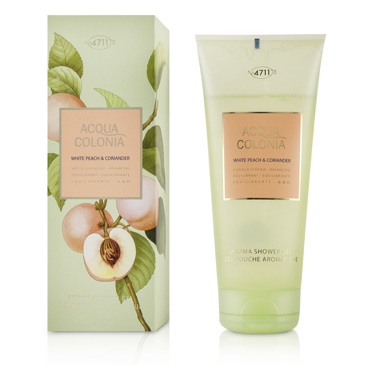 4711 Acqua Colonia White Peach & Coriander Aroma Shower Gel 200ml/6.8oz