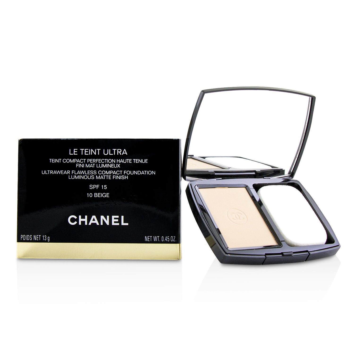 Chanel Le Teint Ultra Ultrawear Flawless Compact Foundation Luminous Matte Finish SPF 15 13g/0.45oz
