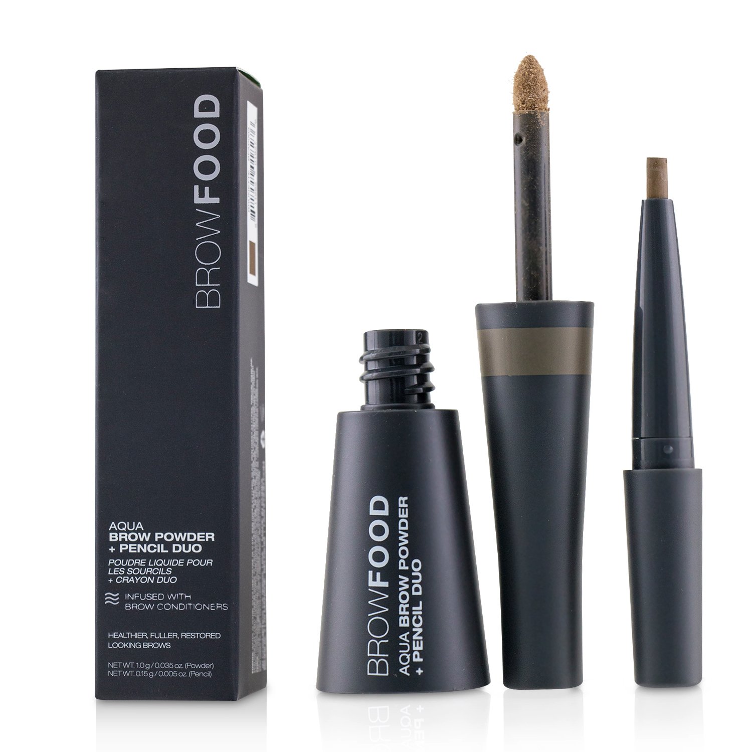 LashFood BrowFood Aqua Brow Powder + Pencil Duo Picture Color