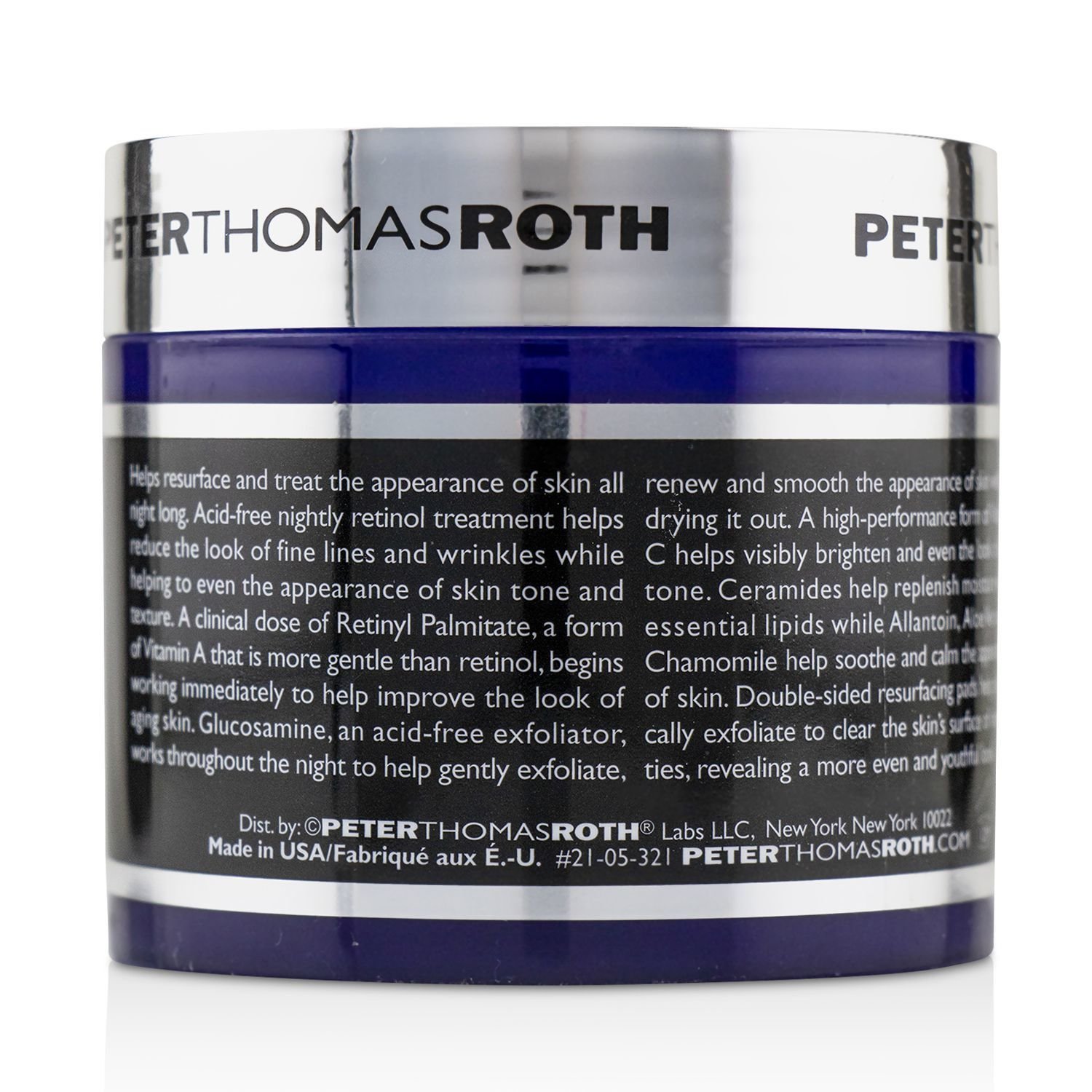 Peter Thomas Roth Retinol Fusion PM Overnight Resurfacing Pads 60pads
