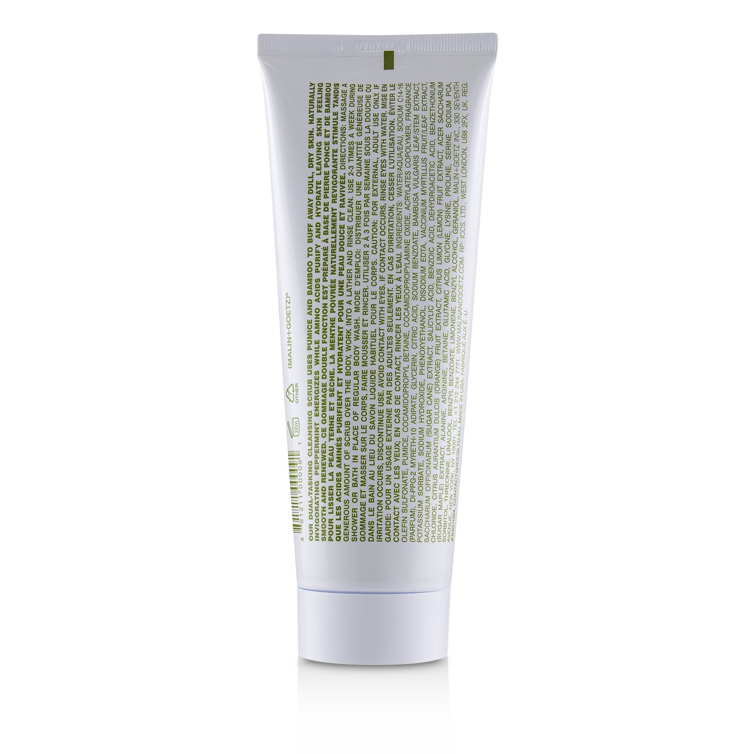 MALIN+GOETZ Tělový peeling s mátou peprnou 220ml/7.5oz