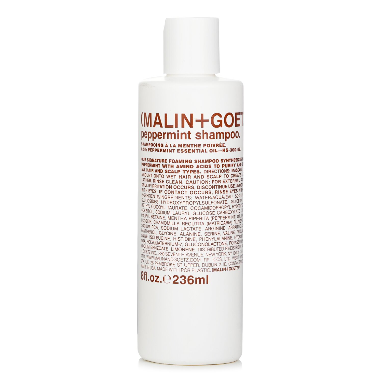 MALIN+GOETZ Peppermint Champú. 236ml/8oz