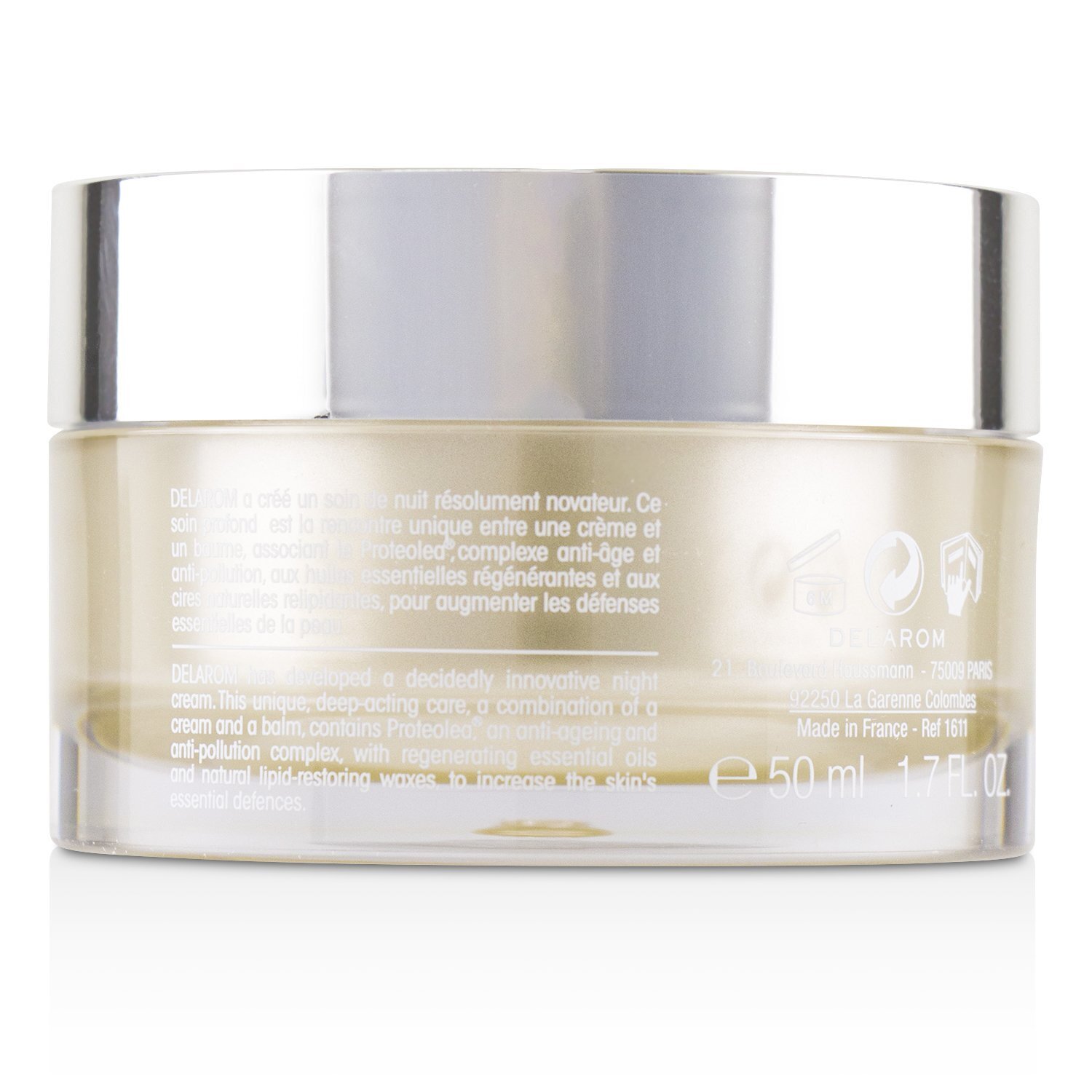 DELAROM Nutri-Reve Essentiel Nuit Ultra-Regenerating Cream Balm - For All Skin Types to Sensitive Skin 50ml/1.7oz