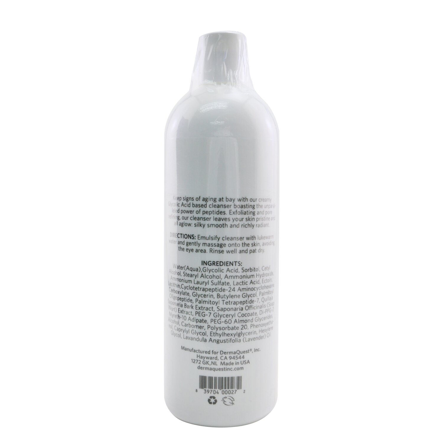DermaQuest Peptide Vitality Peptide Glyco Cleanser (Salon Size) 453.6g/16oz