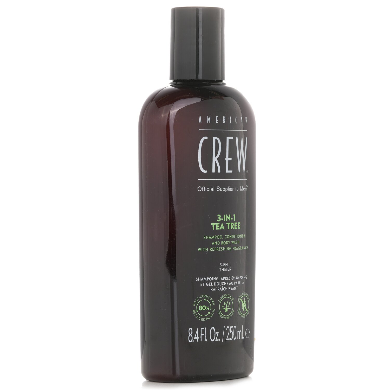 American Crew Men 3-IN-1 Tea Tree Shampoo, Conditioner and Body Wash 250ml/8.4oz