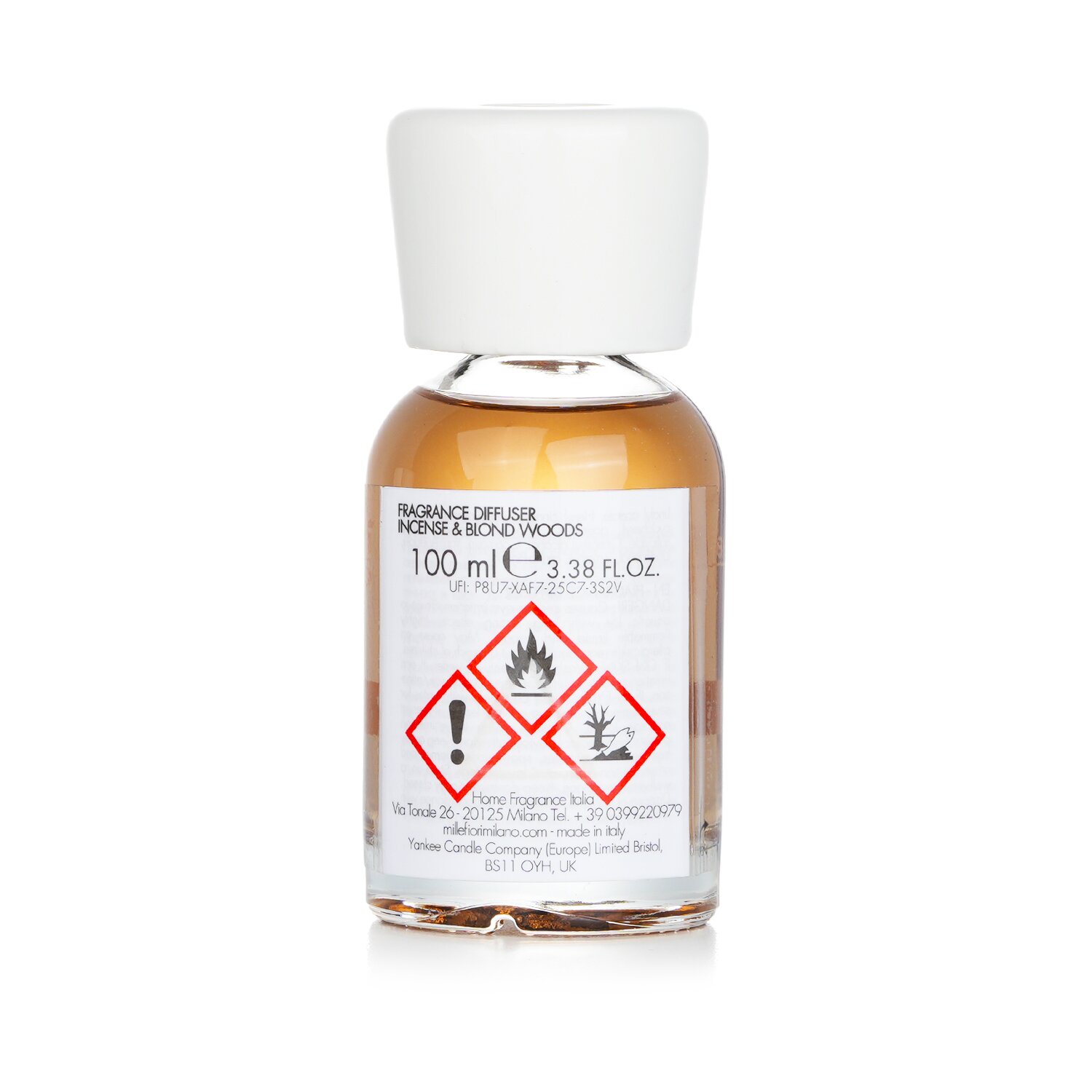 Millefiori Natural Fragrance Diffuser - Incense & Blond Woods 100ml/3.38oz