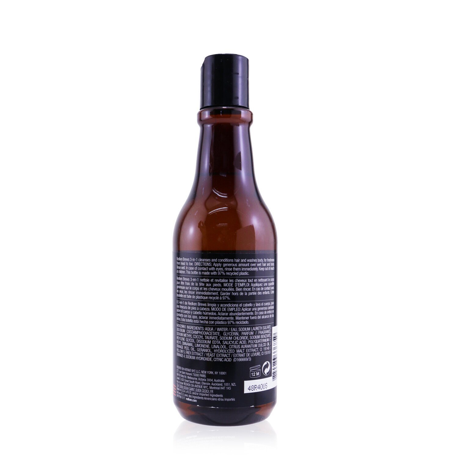 Redken Brews 3-in-1 Shampoo, Conditioner and Body Wash 300ml/10oz